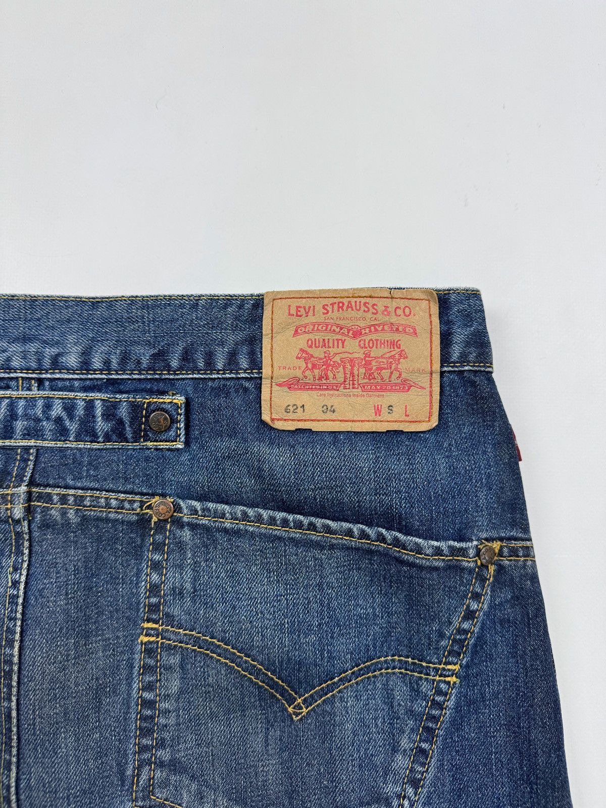 Levi's Y2K Vintage Levi’s 621 Mini Jeans Skirt Size 30" / US 8 / IT 44 - 8 Thumbnail