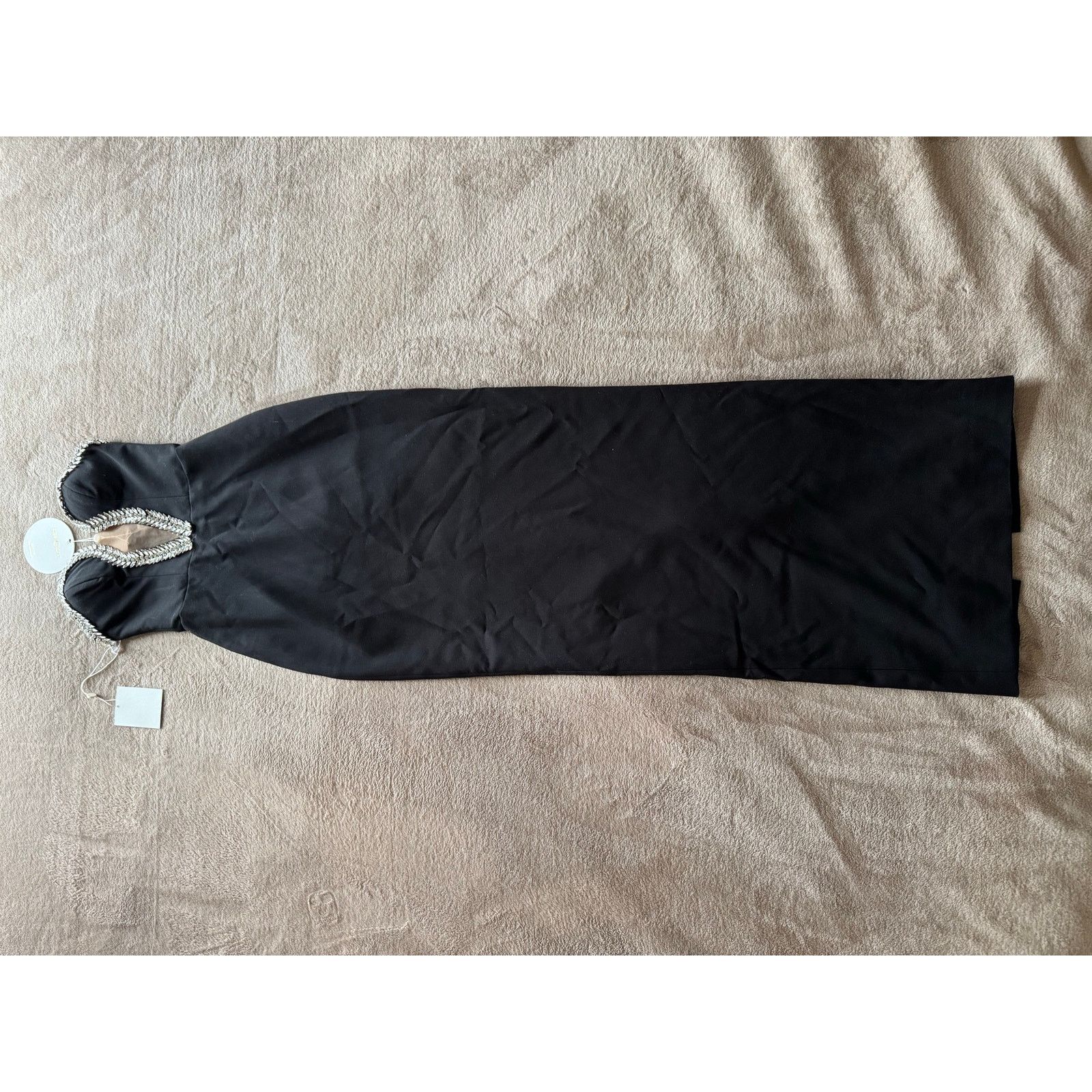 Full Circle Miss Circle Black Crystal Strapless Full Lengt Gala Dress Size XXS / US 00 / IT 34 - 12 Thumbnail