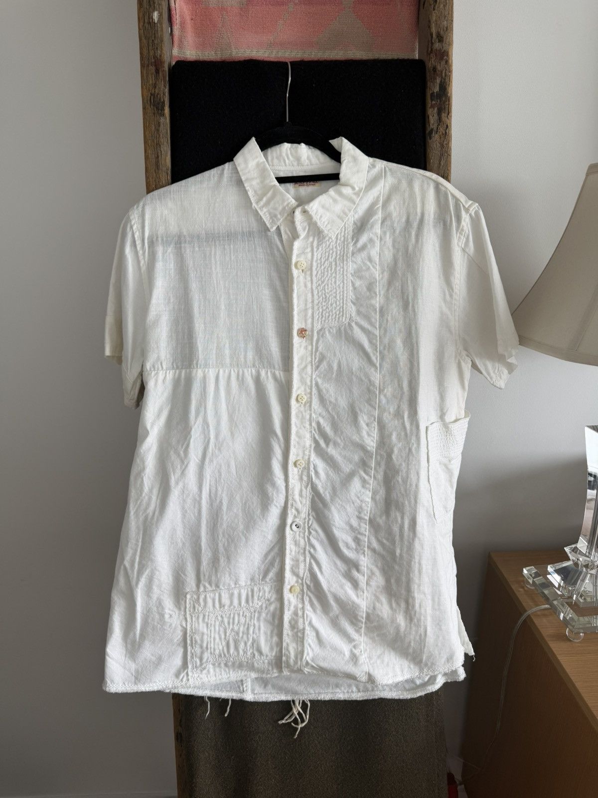 Kapital White Short Sleeve Button Down