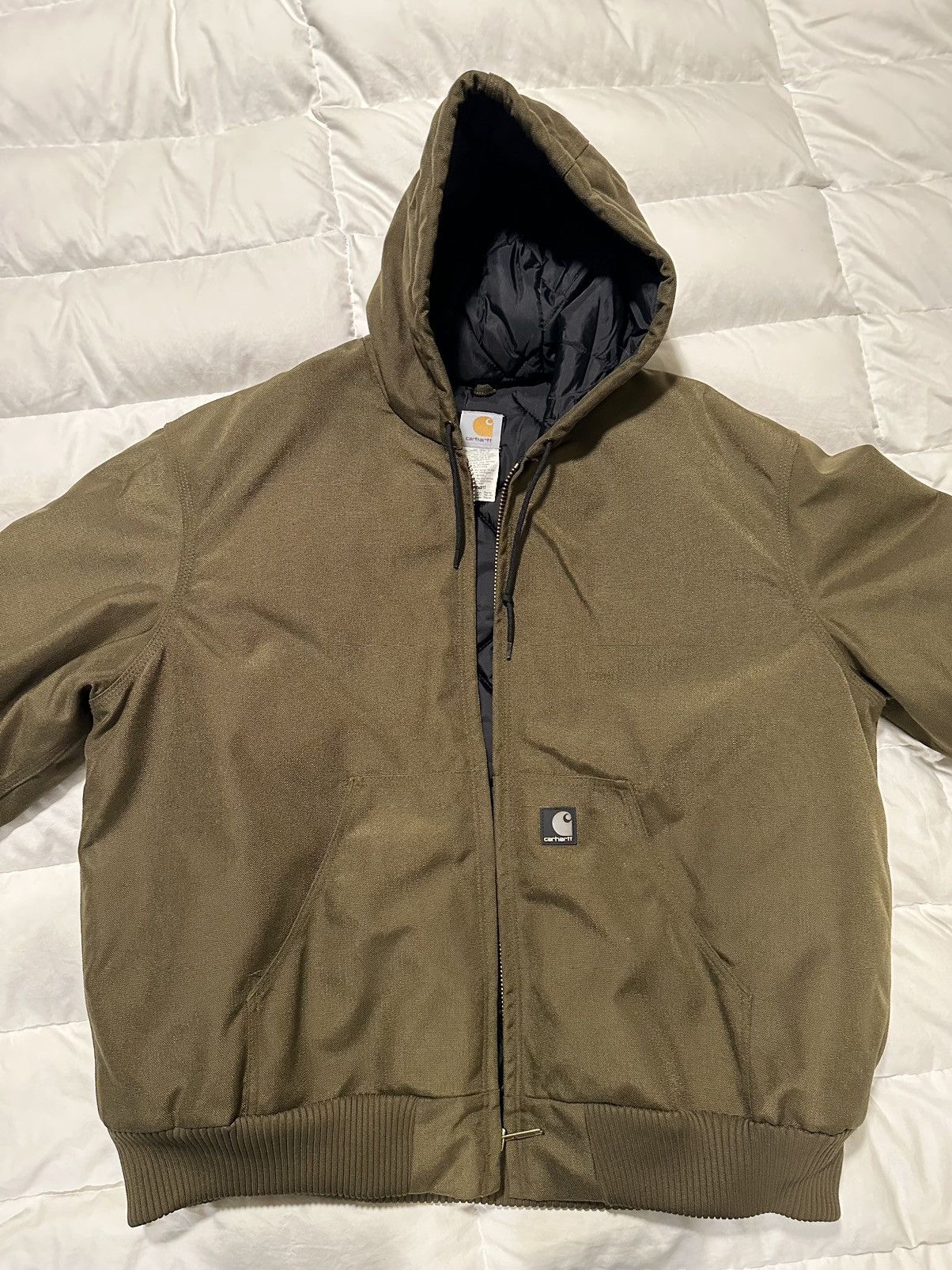 Dark Green Carhartt Jacket - Main Image