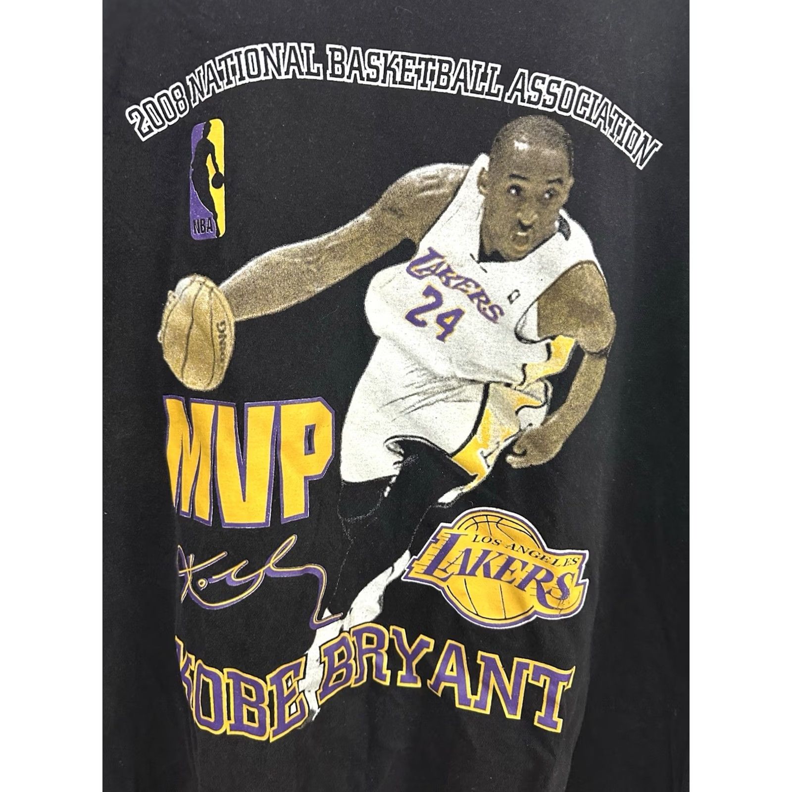 Doublet VTG Kobe Bryant 2008 MVP LA Lakers Rap Tee Double Sided Faded T-Shirt L RARE Shirt Men Large Black Nike? Size US L / EU 52-54 / 3 - 4 Thumbnail