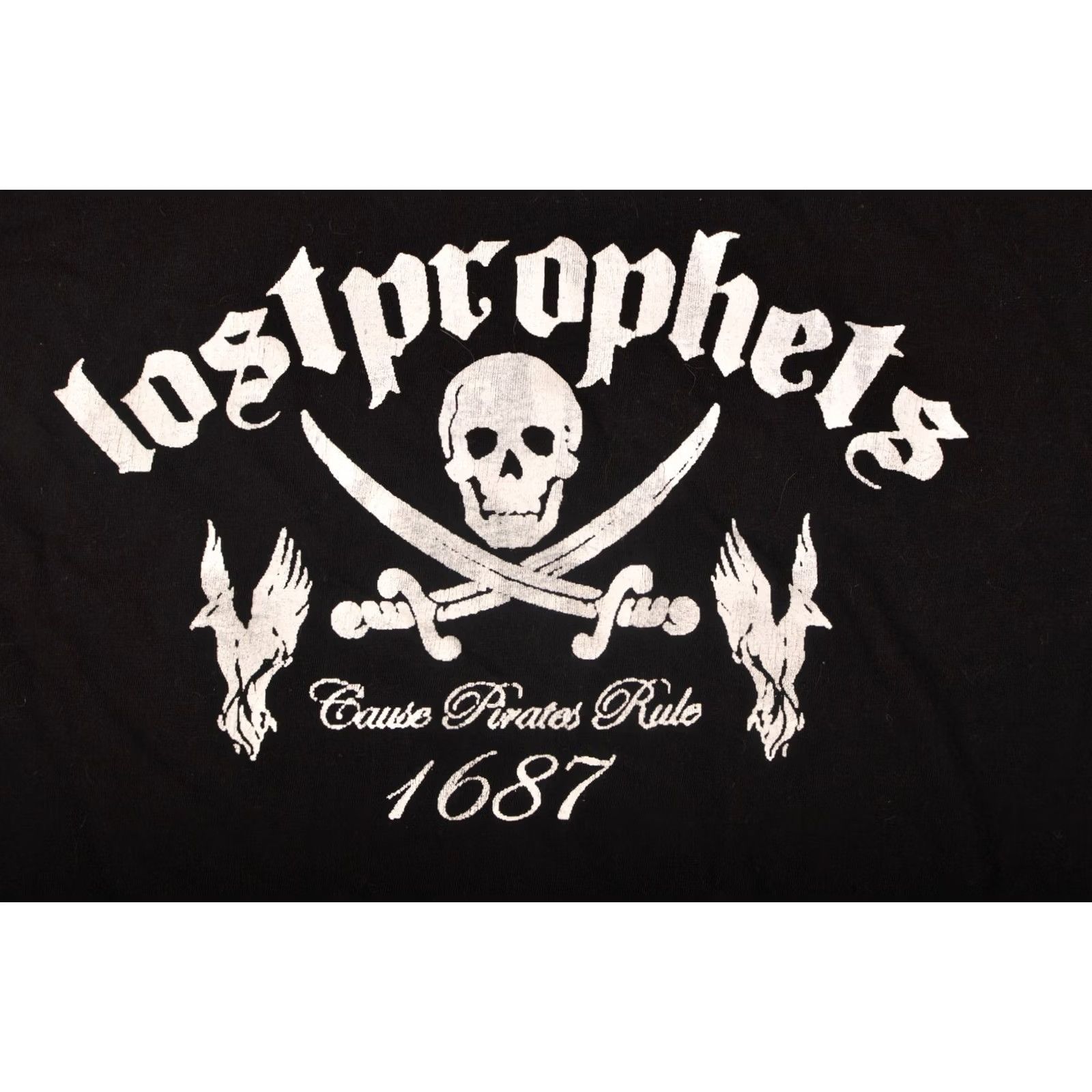 Vintage Stars & Stripes Lostprophets Cause Pirates Rule Vintage 2000s T-Shirt Tee Size L Mens Black 90s Rock Size US L / EU 52-54 / 3 - 2 Thumbnail