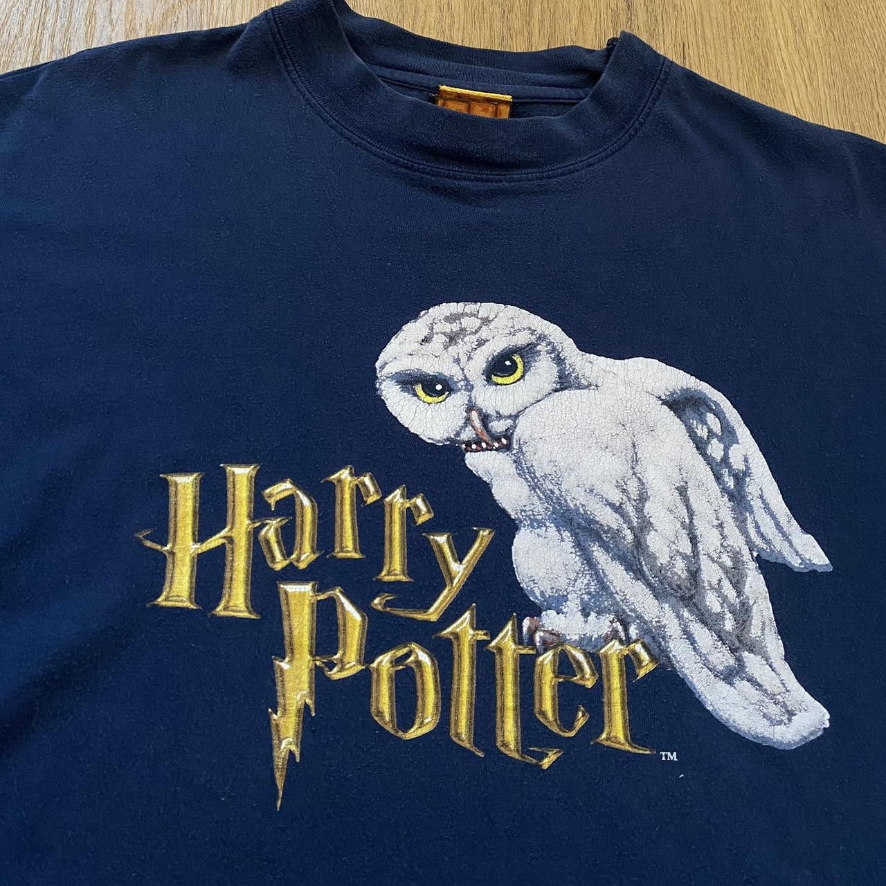 Hanes 2001 Harry Potter Philosophiers Stone owl t-shirt Size US L / EU 52-54 / 3 - 3 Thumbnail