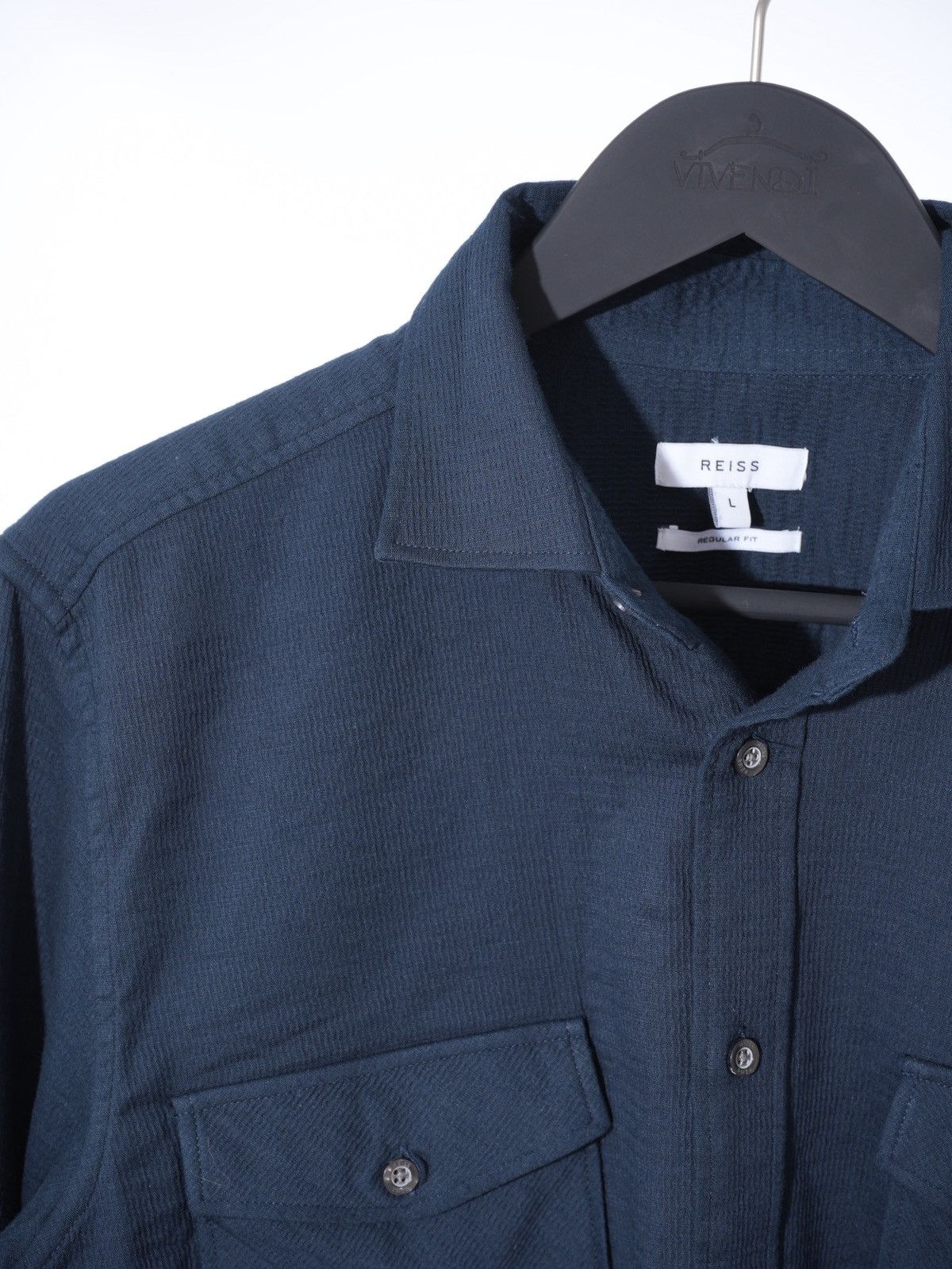 Reiss REISS James Twill Jersey Overshirt Size US L / EU 52-54 / 3 - 2 Thumbnail