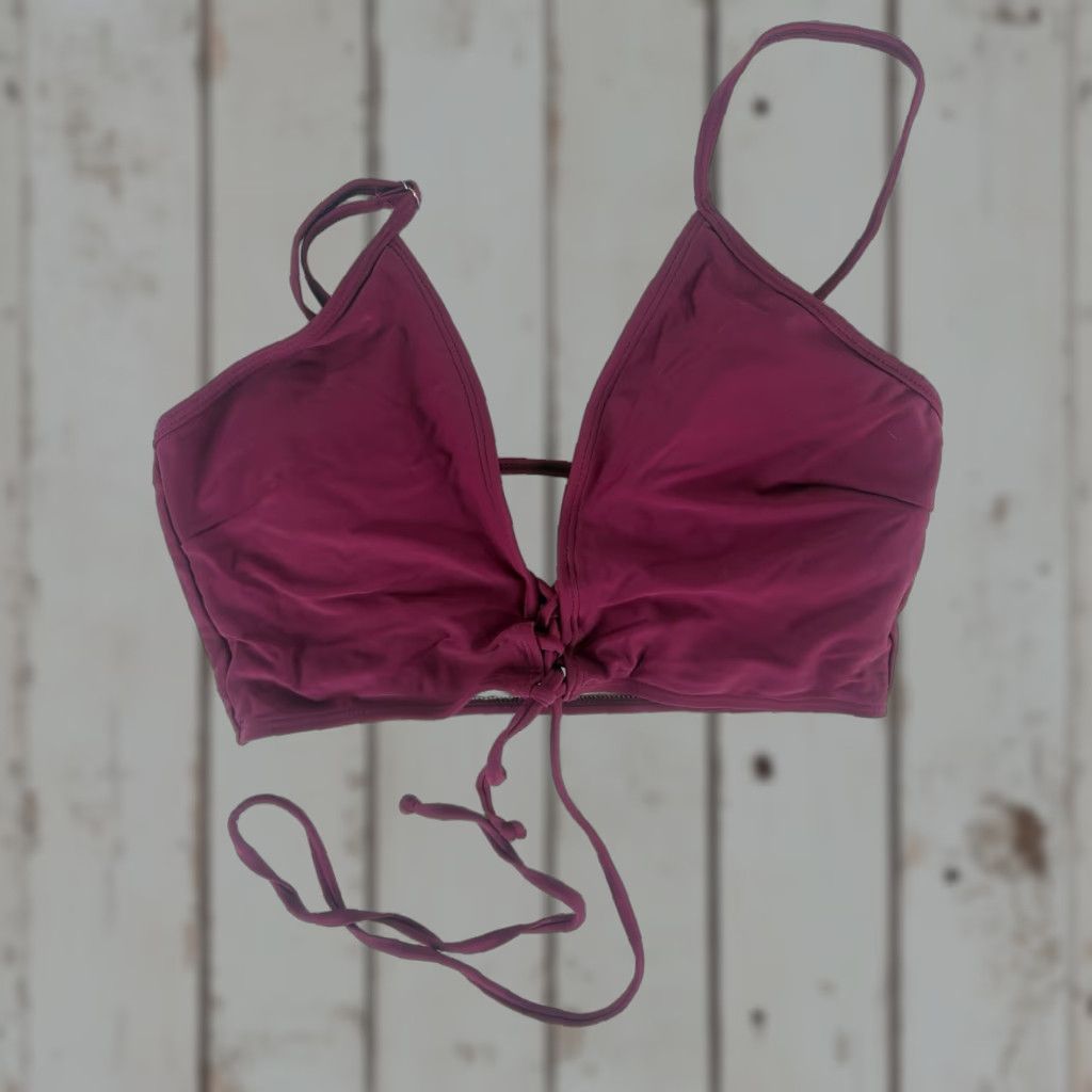 Shein Shein Magenta Deep Plunge Swimsuit Top Womens Size L Size L / US 10 / IT 46 - 1 Thumbnail