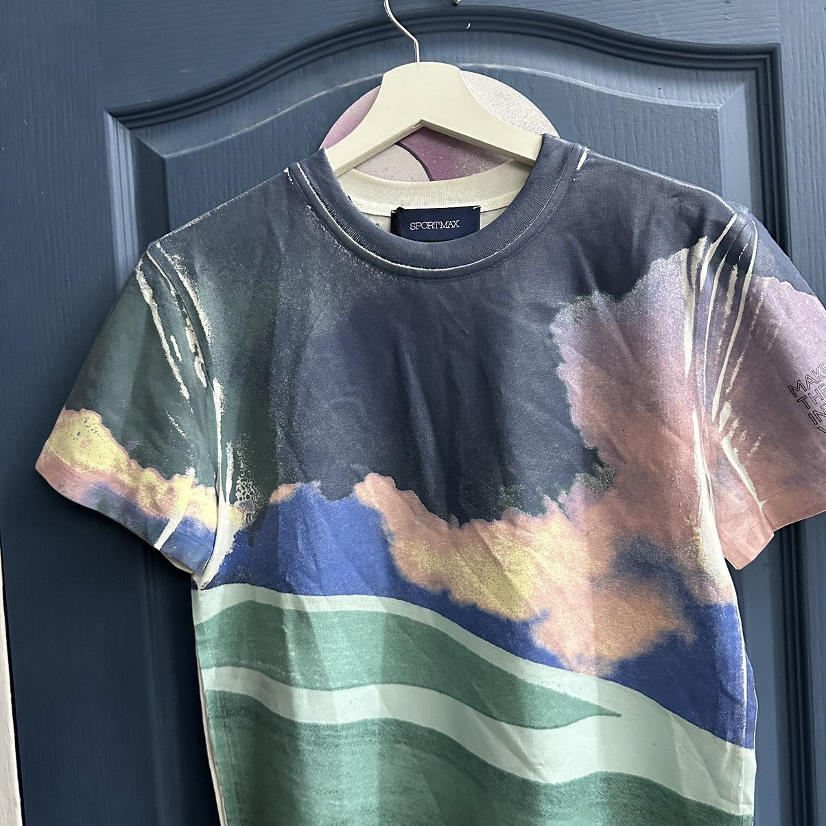 Designer × Sportmax Sportmax SS21 x Franco Fontana painted T-shirt rare designer Size M / US 6-8 / IT 42-44 - 3 Thumbnail