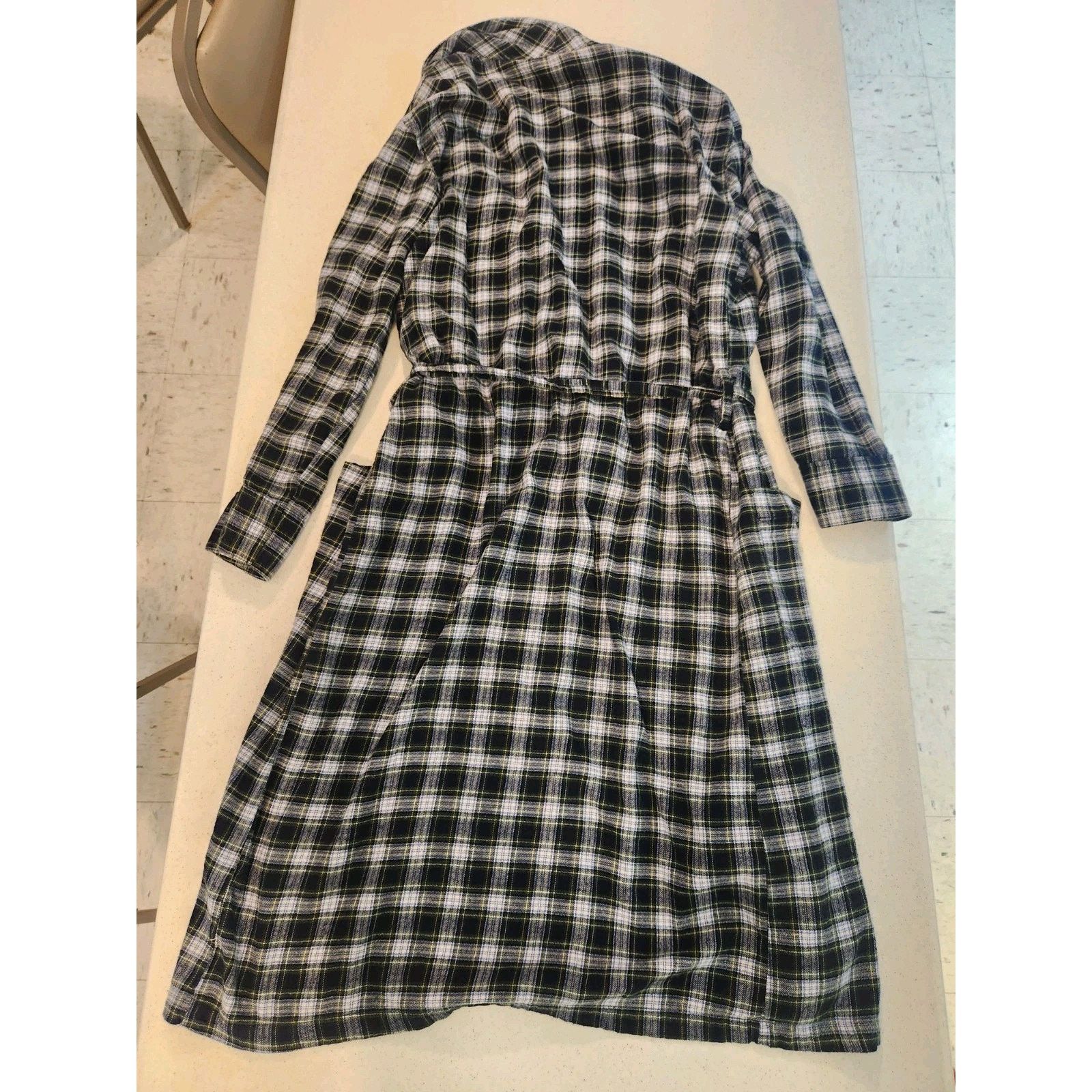 Polo Ralph Lauren Polo Ralph Lauren Men's Tartan Plaid Cotton Flannel Robe S/M Size ONE SIZE - 9 Thumbnail
