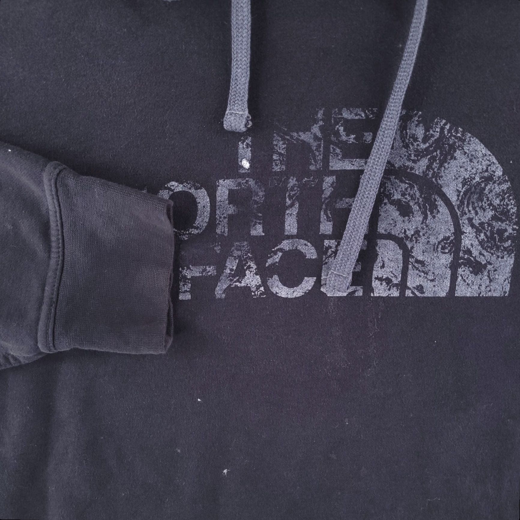 The North Face The North Face Hoodie Mens Medium Black Sweatshirt Graphic Distressed Size US M / EU 48-50 / 2 - 2 Thumbnail