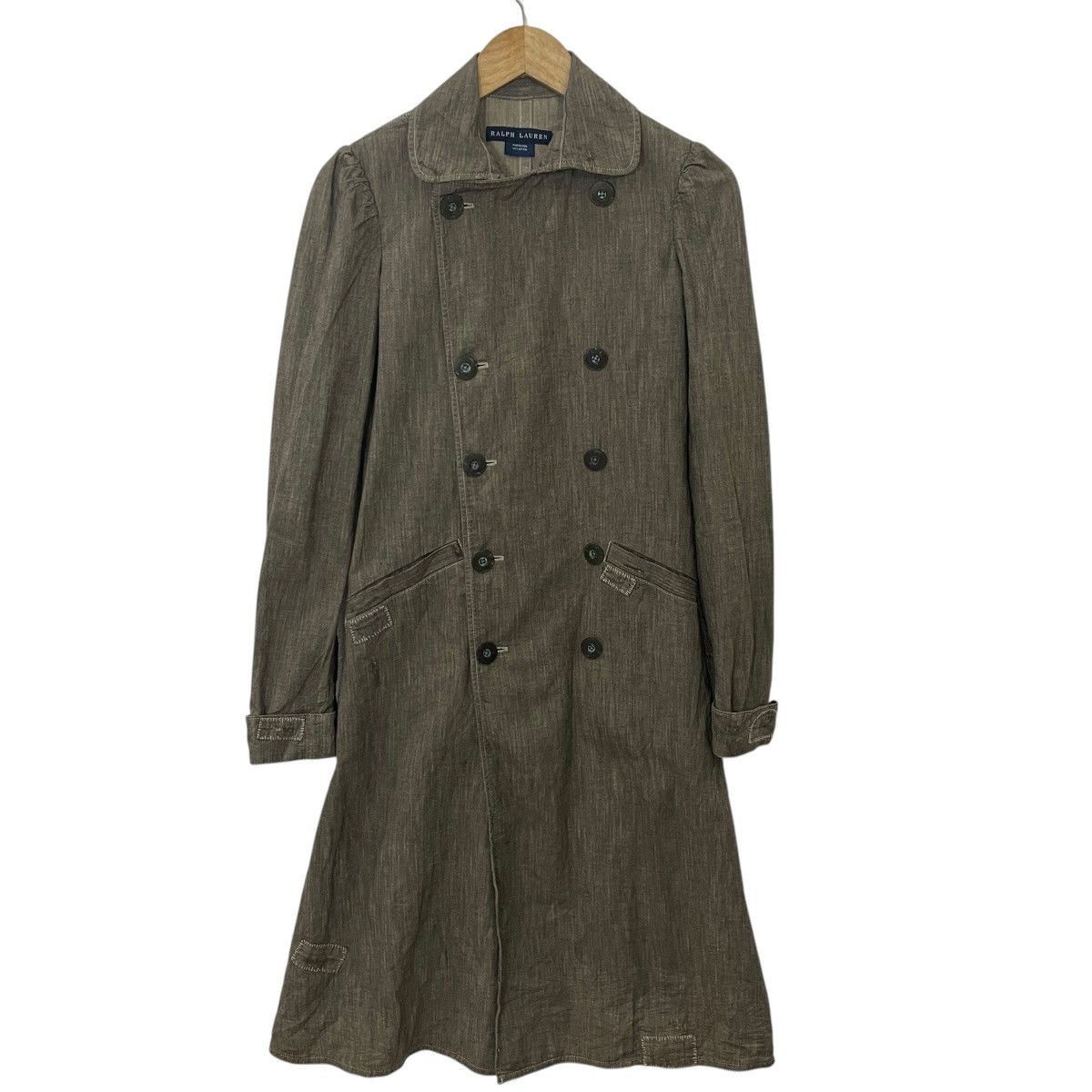 Ralph Lauren Vintage Ralph Lauren Denim Trench Coat Size S / US 4 / IT 40 - 1 Thumbnail
