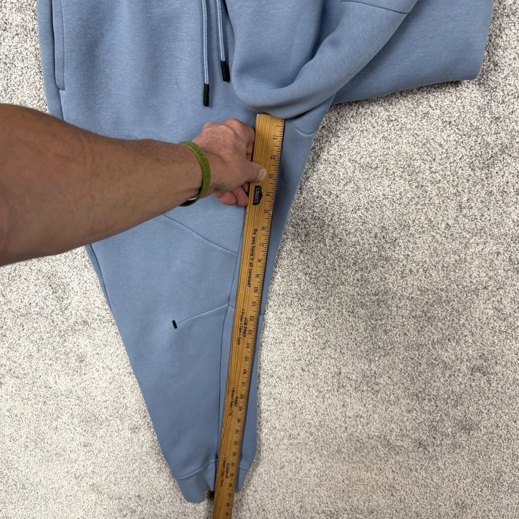 Reebok Reebok Sweatpants Mens Large 34x27 Blue Fleece Jogger Athletic Casual Activewear Gore-Tex? No. Size US 33 - 3 Thumbnail