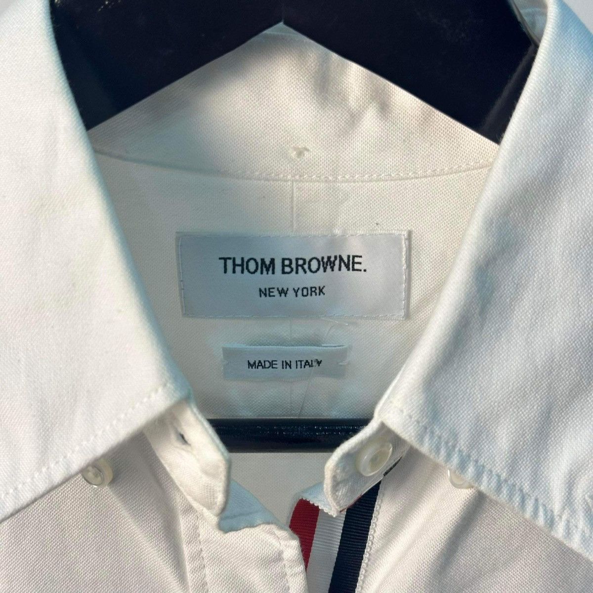 Thom Browne THOM BROWNE STRIPED OXFORD SHIRT Size XS / US 0-2 / IT 36-38 - 4 Thumbnail