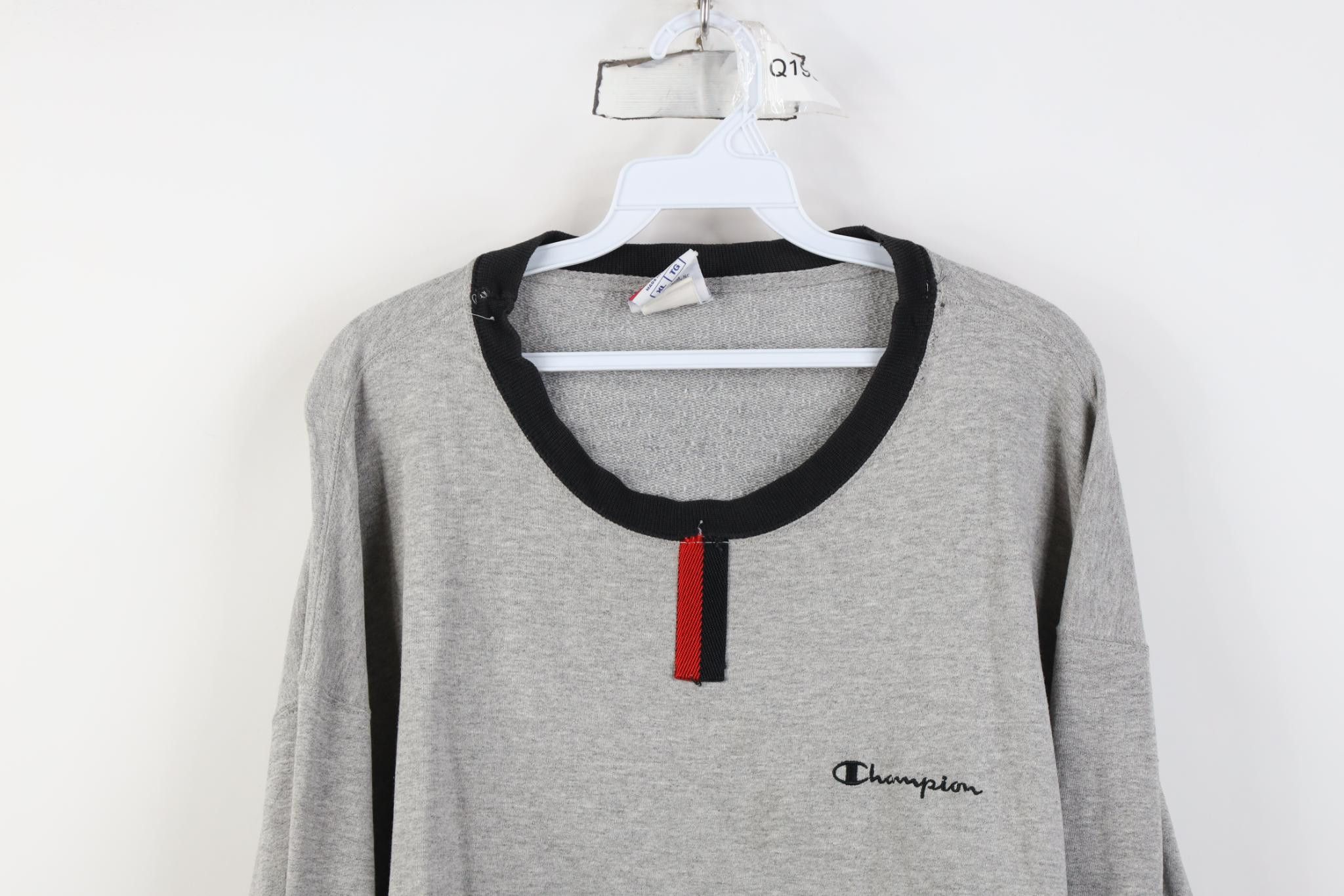 Champion Vintage 90s Champion Spell Crewneck Sweatshirt Heather Gray Size US XL / EU 56 / 4 - 2 Thumbnail