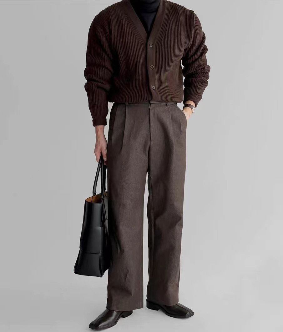 Japanese Brand Vintage Brown Casual Knit Sweater V-Neck Jacket Coat Size US M / EU 48-50 / 2 - 4 Thumbnail
