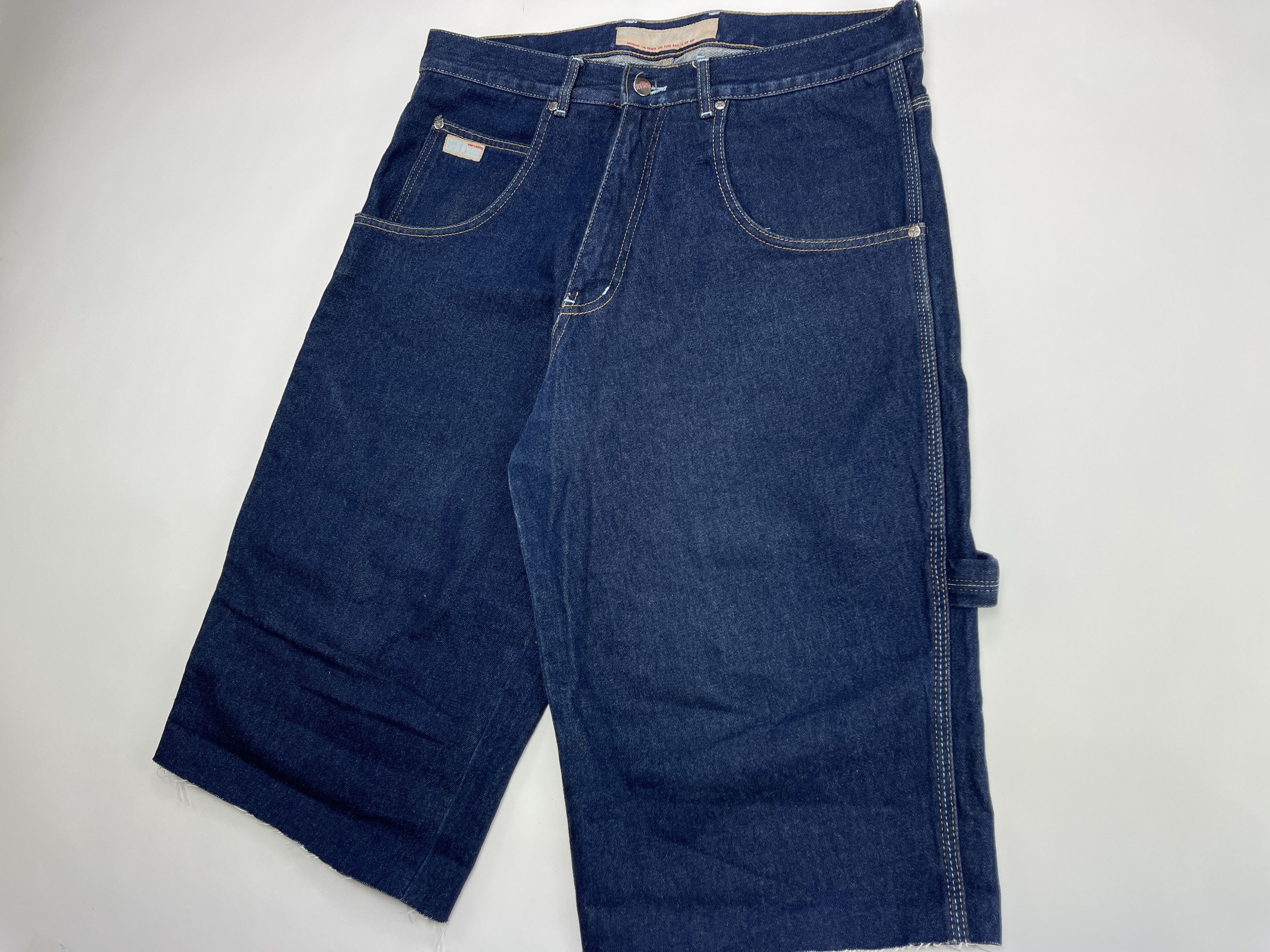 Vintage Sancezz jeans shorts, vintage skater shorts, 90s hip hop 34 Size US 34 / EU 50 - 9 Thumbnail