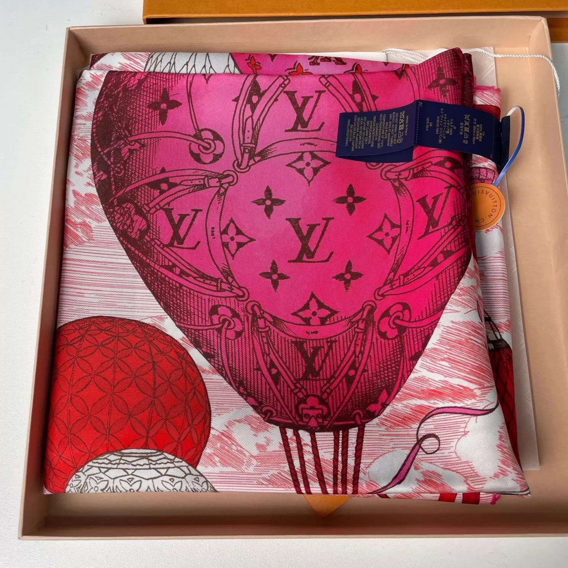 Louis Vuitton LV New Silk Colorblock 90x90 Scarf Size ONE SIZE - 6 Thumbnail