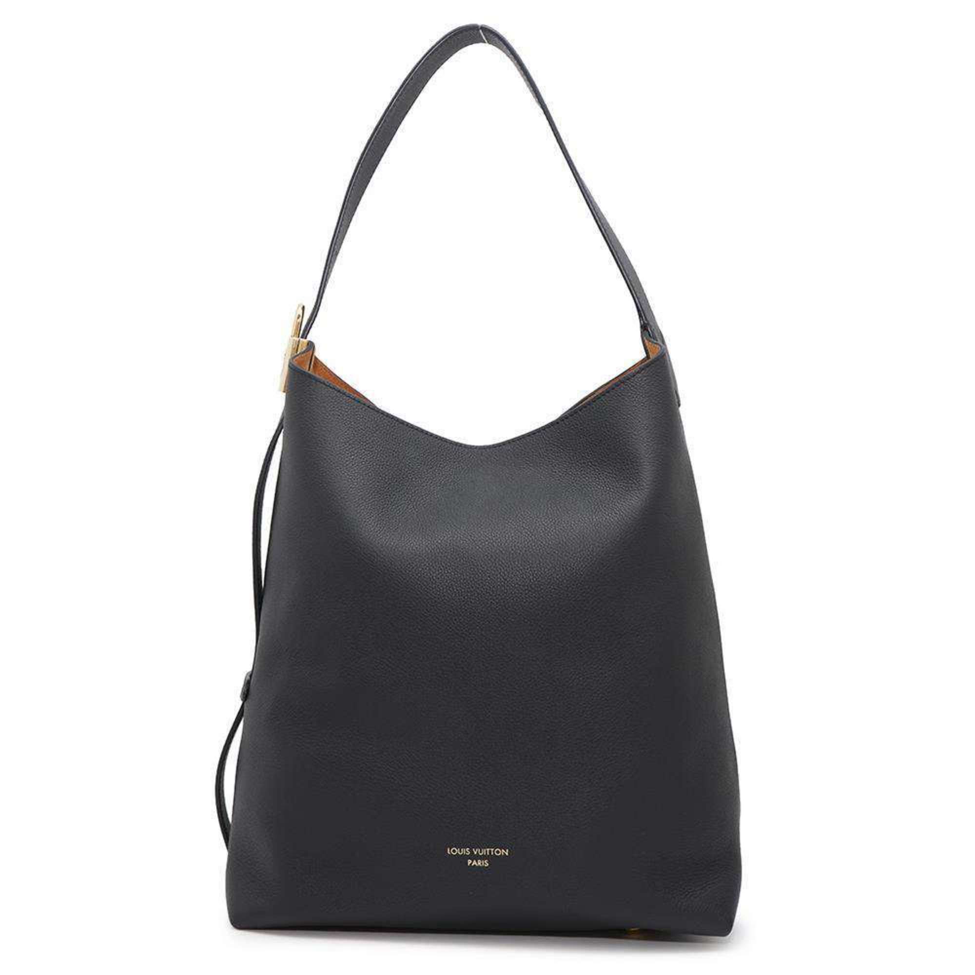 Louis Vuitton Shoulder Bag Grained Calf Leather Lowkey Hobo Mm M24856 Louis Vuitton Black, Women's