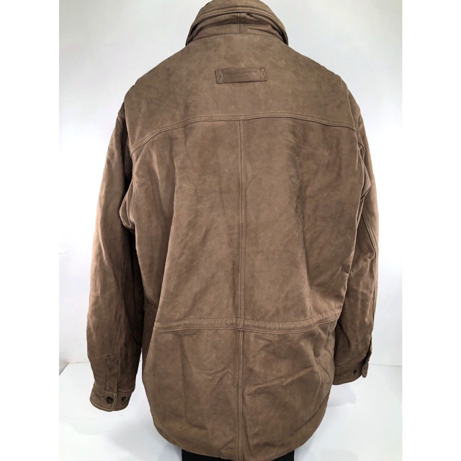 Vintage CABELA'S Outfitter Series LEATHER Ranch Jacket XL TALL Lined Thinsulate Brown Men Size US XL / EU 56 / 4 - 6 Thumbnail