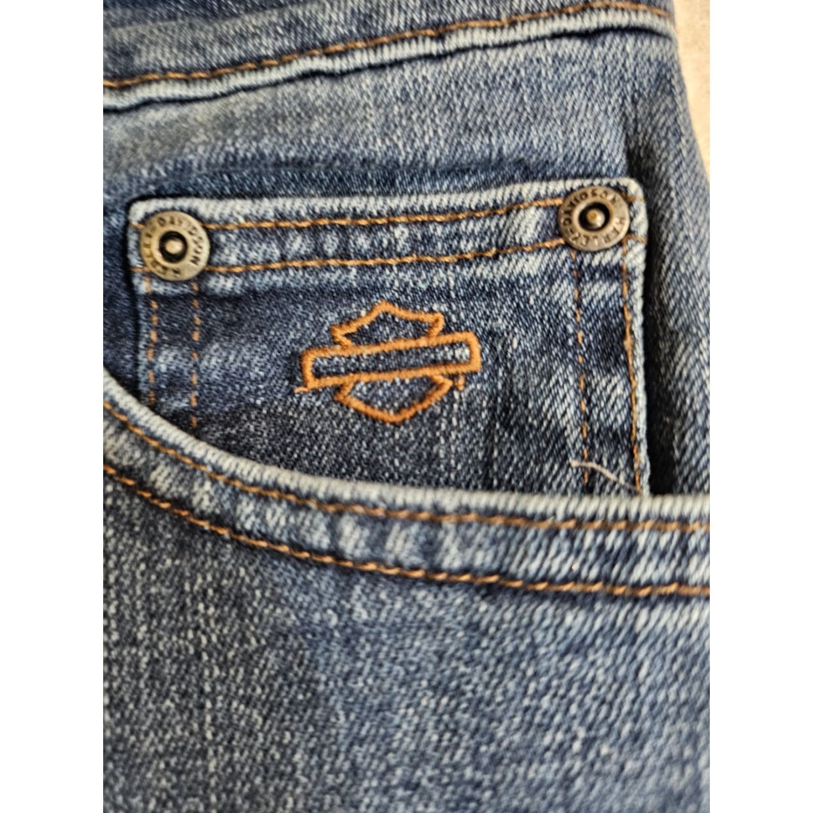 Harley Davidson Harley Davidson Jeans Bootcut Denim Med Wash Womens Size 10 Reg RN103819 Size 32" / US 10 / IT 46 - 3 Thumbnail