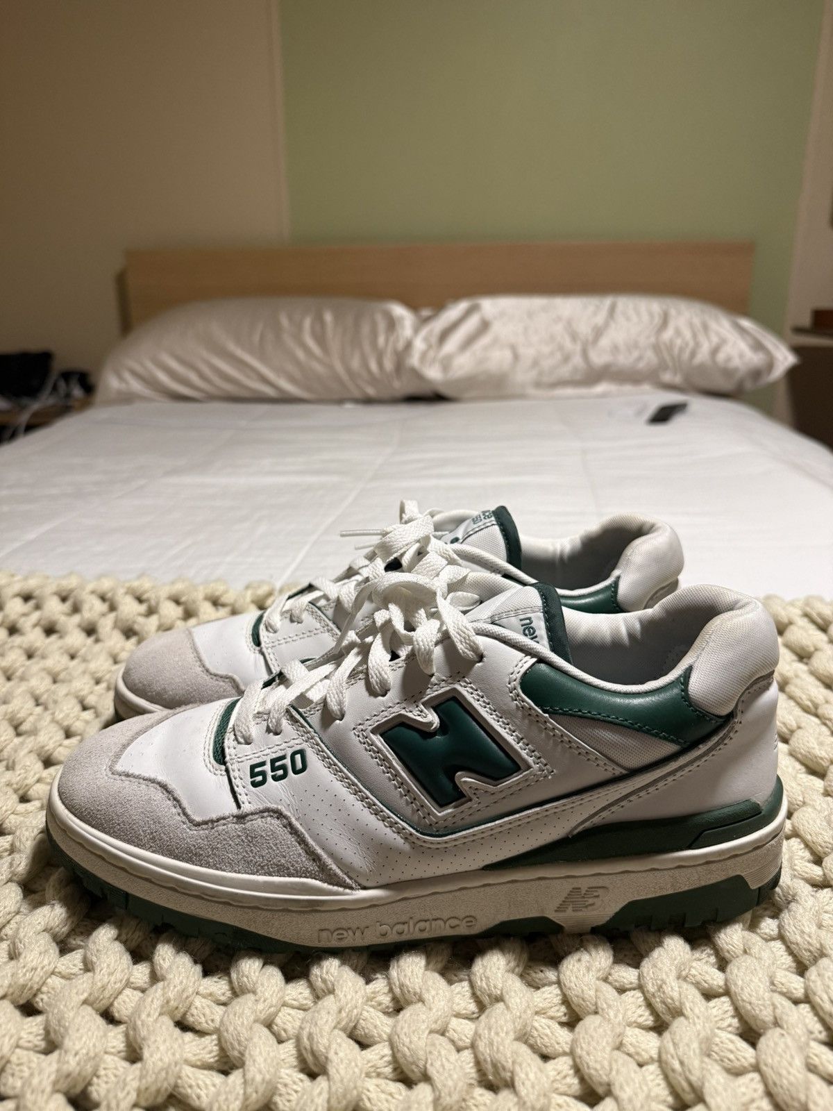 New Balance New Balance 550 Green Size US 9.5 / EU 42-43 - 3 Thumbnail