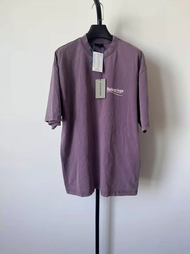Balenciaga Balenciaga Solid Letter Crew Neck T-Shirt Regular Fit Men' Size US M / EU 48-50 / 2 - 1 Thumbnail
