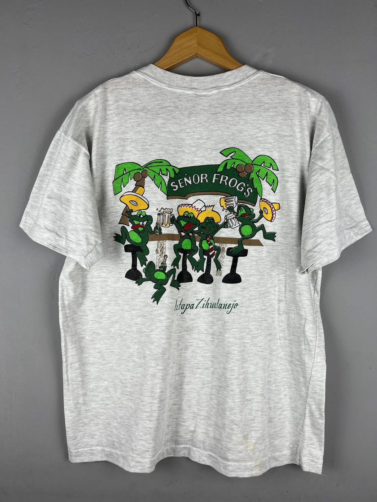 Band Tees Vintage single stitch 90s Senor Frogs humor tee y2k Size US XL / EU 56 / 4 - 1 Thumbnail
