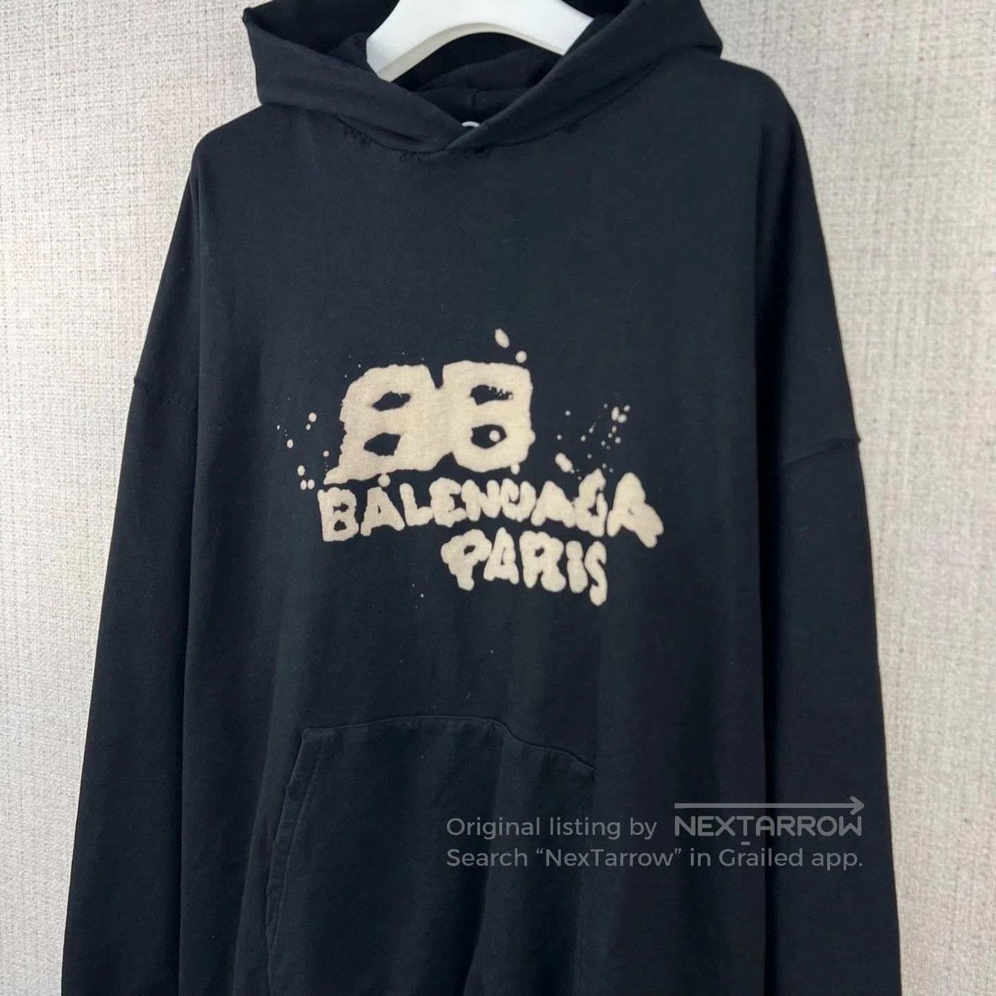 Balenciaga Balenciaga Splatter Logo Oversized Hoodie. Size US M / EU 48-50 / 2 - 2 Thumbnail