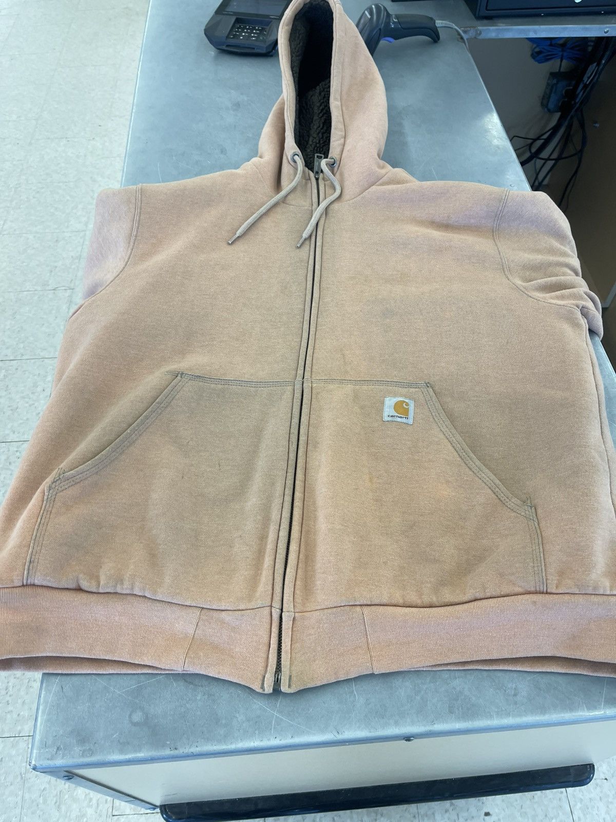 Carhartt Faded Carhartt Sherpa lined zip-up hoodie Size US L / EU 52-54 / 3 - 4 Thumbnail