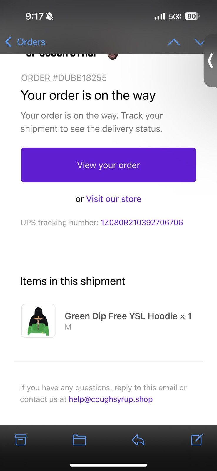Awful Lot of Cough Syrup 🆕 GReeN🧪DiP 🦠Free YSL Hoodie 🐍 Size US M / EU 48-50 / 2 - 3 Thumbnail