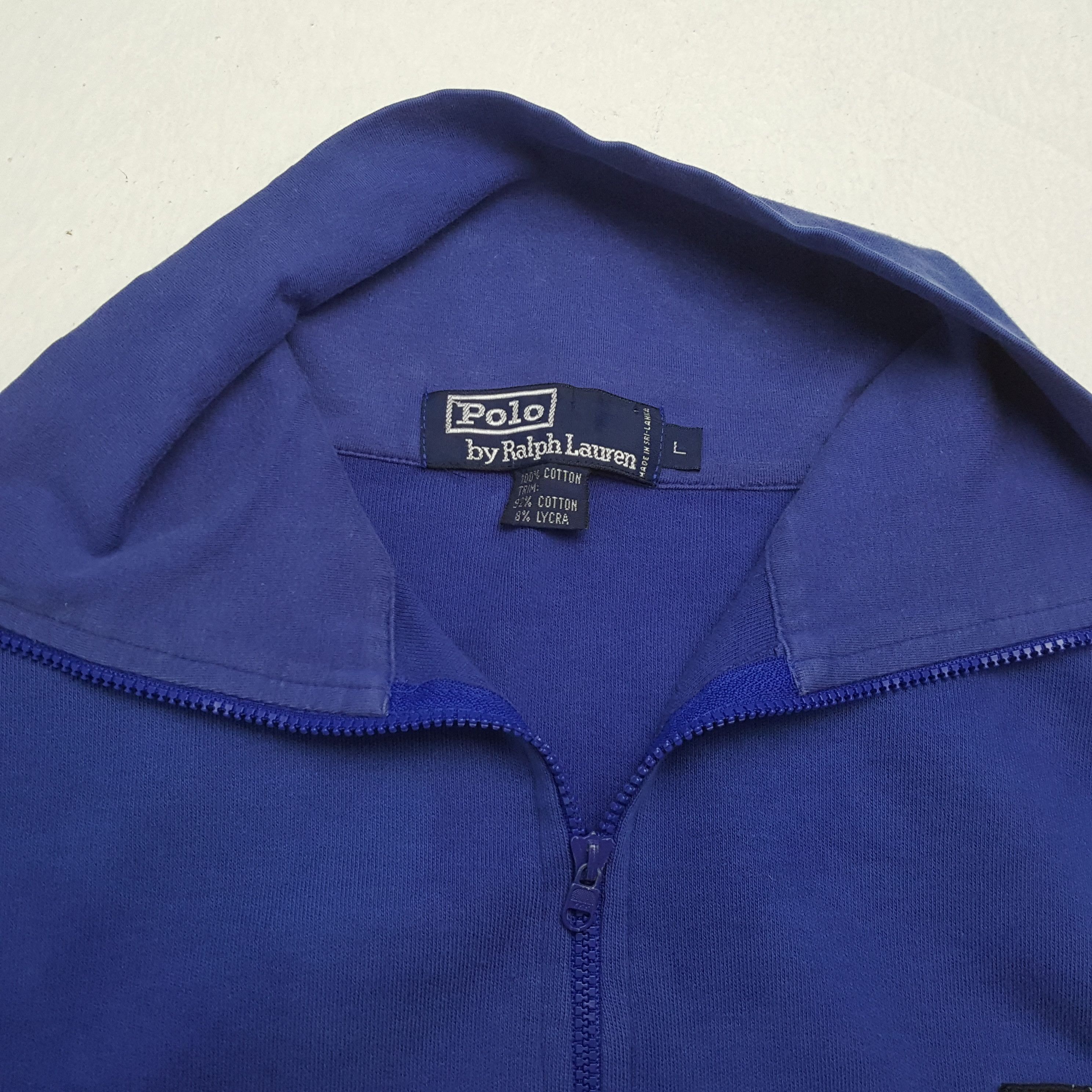 Polo Ralph Lauren × Vintage Vintage POLO RACING by RALPH LAUREN Distressed Sweatshirst Size US L / EU 52-54 / 3 - 9 Thumbnail