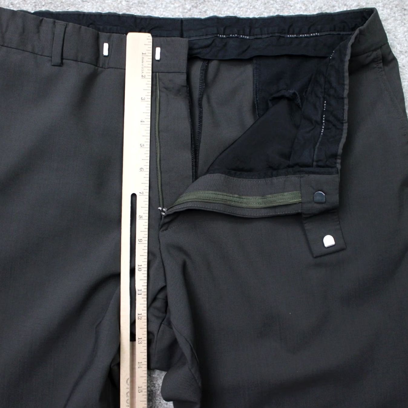 Hugo Boss Hugo Boss Pants Mens 36 Brown James Brown Virgin Wool Cotton Lined Dress Pants Wool Front 36 Regular Mens Brown James Brown Size US 36 / EU 52 - 7 Thumbnail