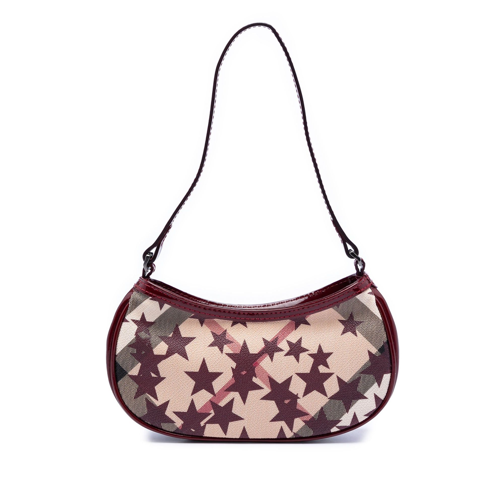 Burberry Mini Supernova Check Coated Canvas Stars Hobo Size ONE SIZE - 1 Thumbnail