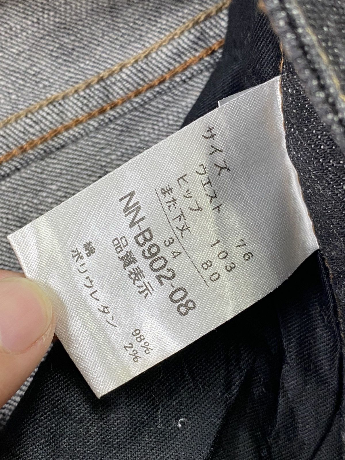 If Six Was Nine japanese brand navy natural jeans denim numbernine Size US 34 / EU 50 - 7 Thumbnail