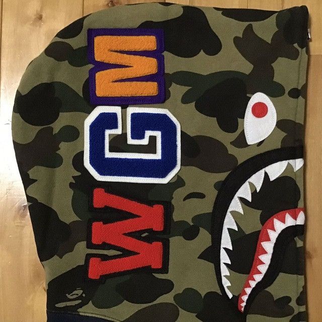 Bape × Nigo BAPE 1st camo green x navy shark full zip hoodie APE NIGO Size US L / EU 52-54 / 3 - 4 Thumbnail