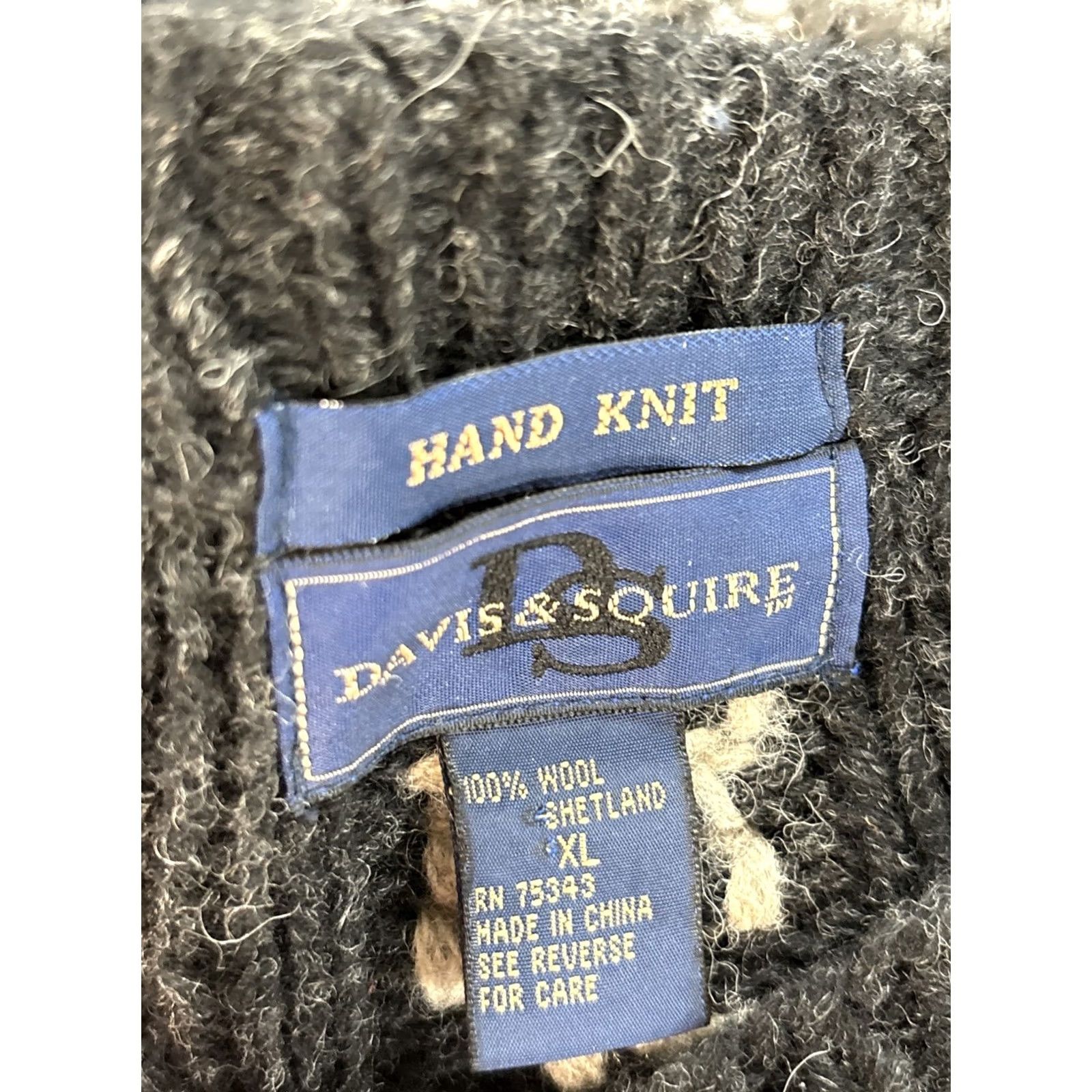Vintage VINTAGE Davis & Squire Mens Sweater XL Fair Isle Cable Knit Chunky Fisherman 90s Size US XL / EU 56 / 4 - 4 Thumbnail