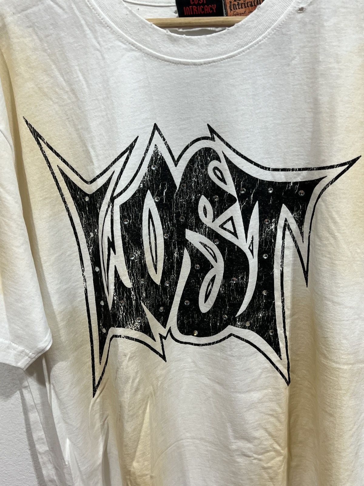 LOST INTRICACY Lost Intricacy Rhinestone White Tee Size US L / EU 52-54 / 3 - 2 Thumbnail