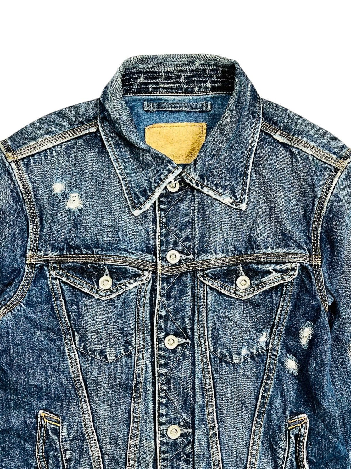 If Six Was Nine 2000s GOA - Crash Denim Jacket Size US M / EU 48-50 / 2 - 15 Thumbnail
