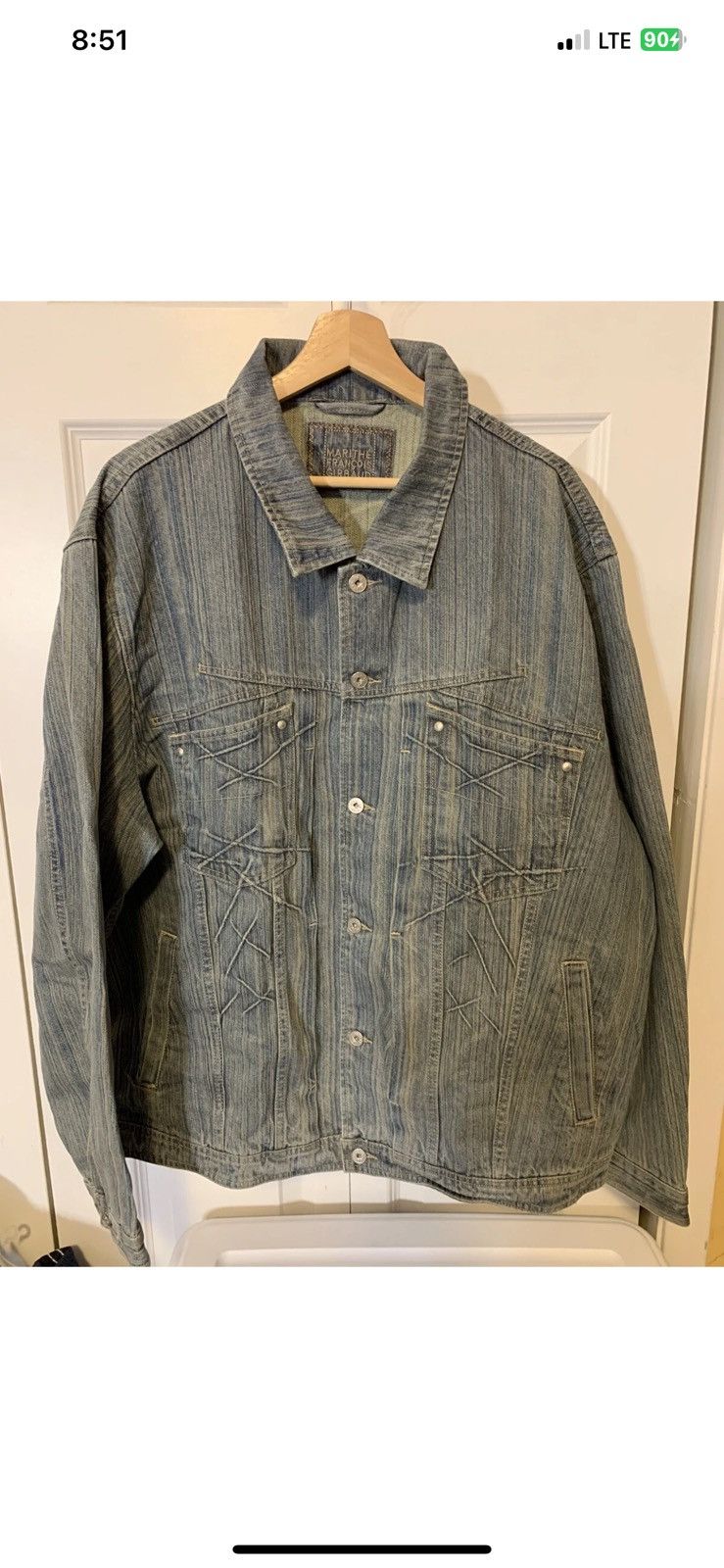 Marithe + Francois Girbaud Vintage Girbaud mens sz XXL denim jacket blue button up rare Size US XXL / EU 58 / 5 - 6 Thumbnail