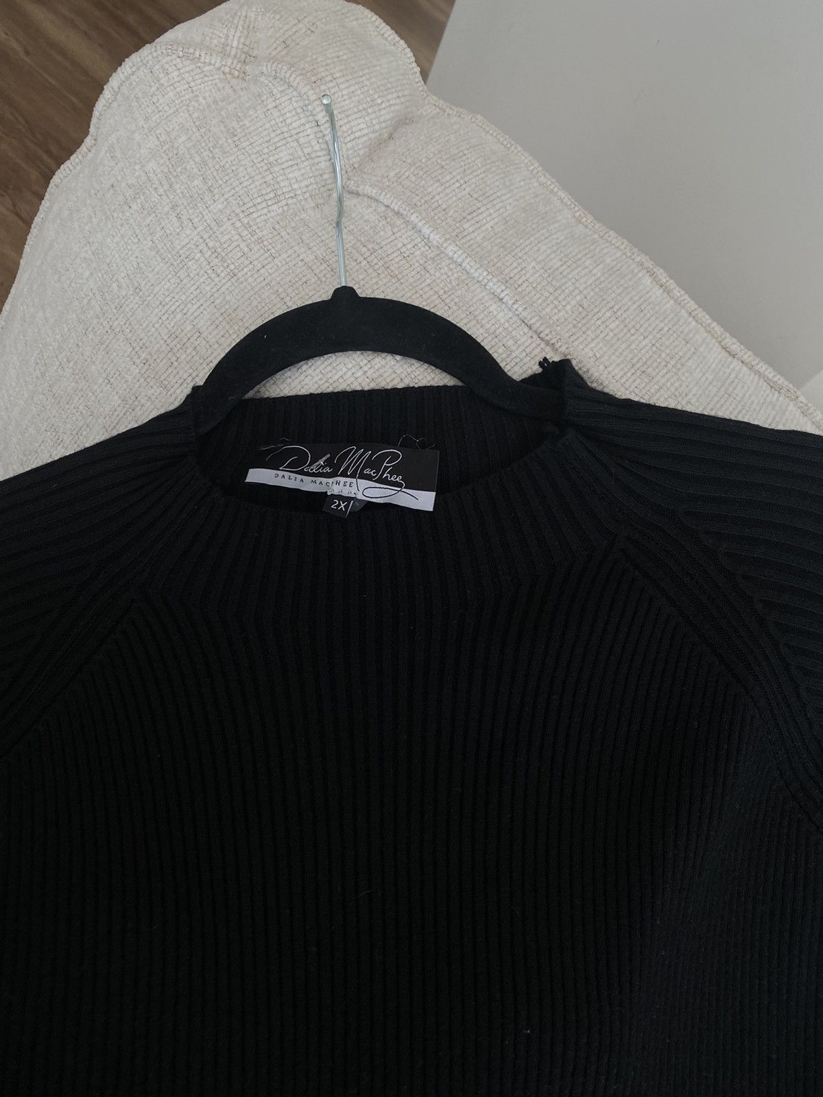 Other Dalia MacPhee Black Midi Sweater Pleated Ombre Size 2X Size XXL / US 16-18 / IT 52-54 - 11 Thumbnail