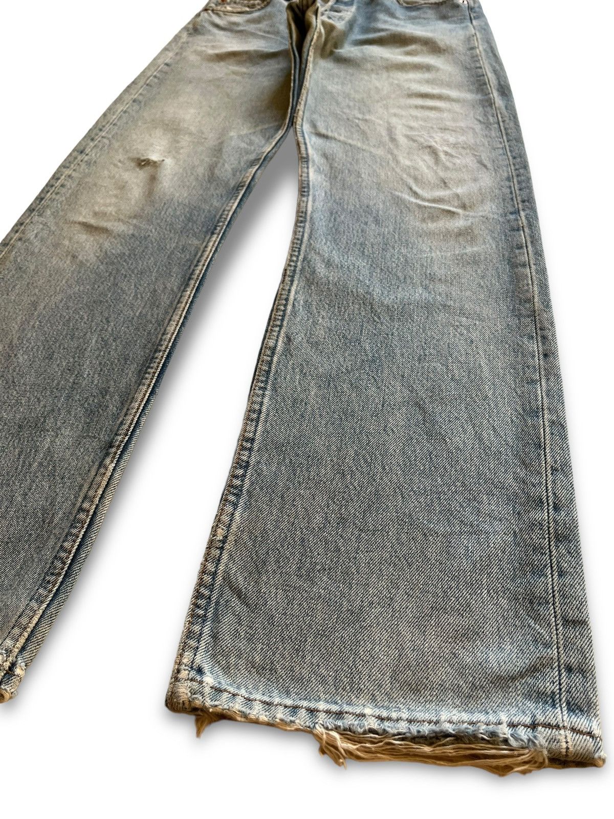 Levi's × Levi's Vintage Clothing Vintage 90s Levis 501 Distressed Loose Jeans Button 501 Size US 30 / EU 46 - 7 Thumbnail
