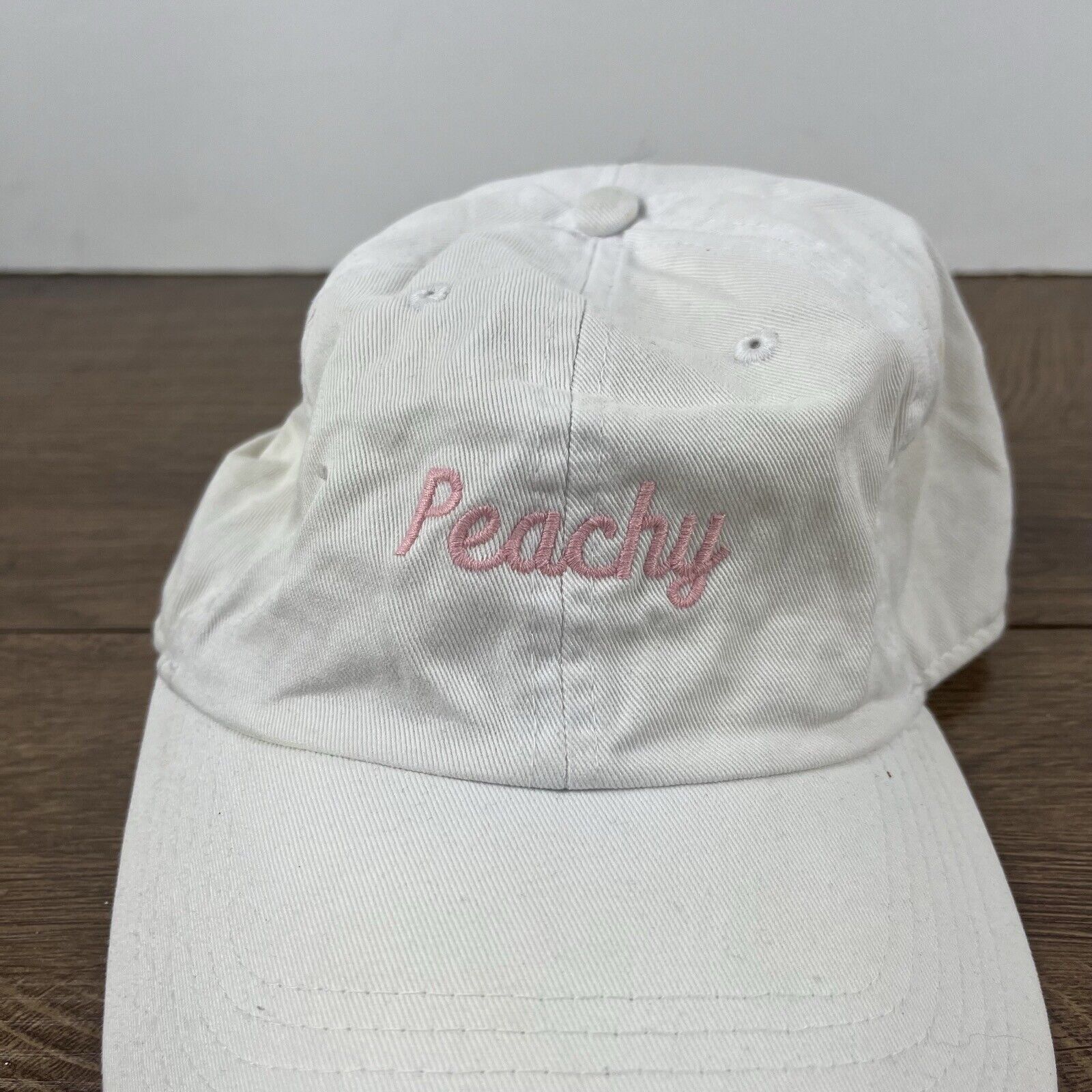 Other Peachy Hat Peach Adjustable Hat White Adjustable Hat White A Size ONE SIZE - 8 Thumbnail