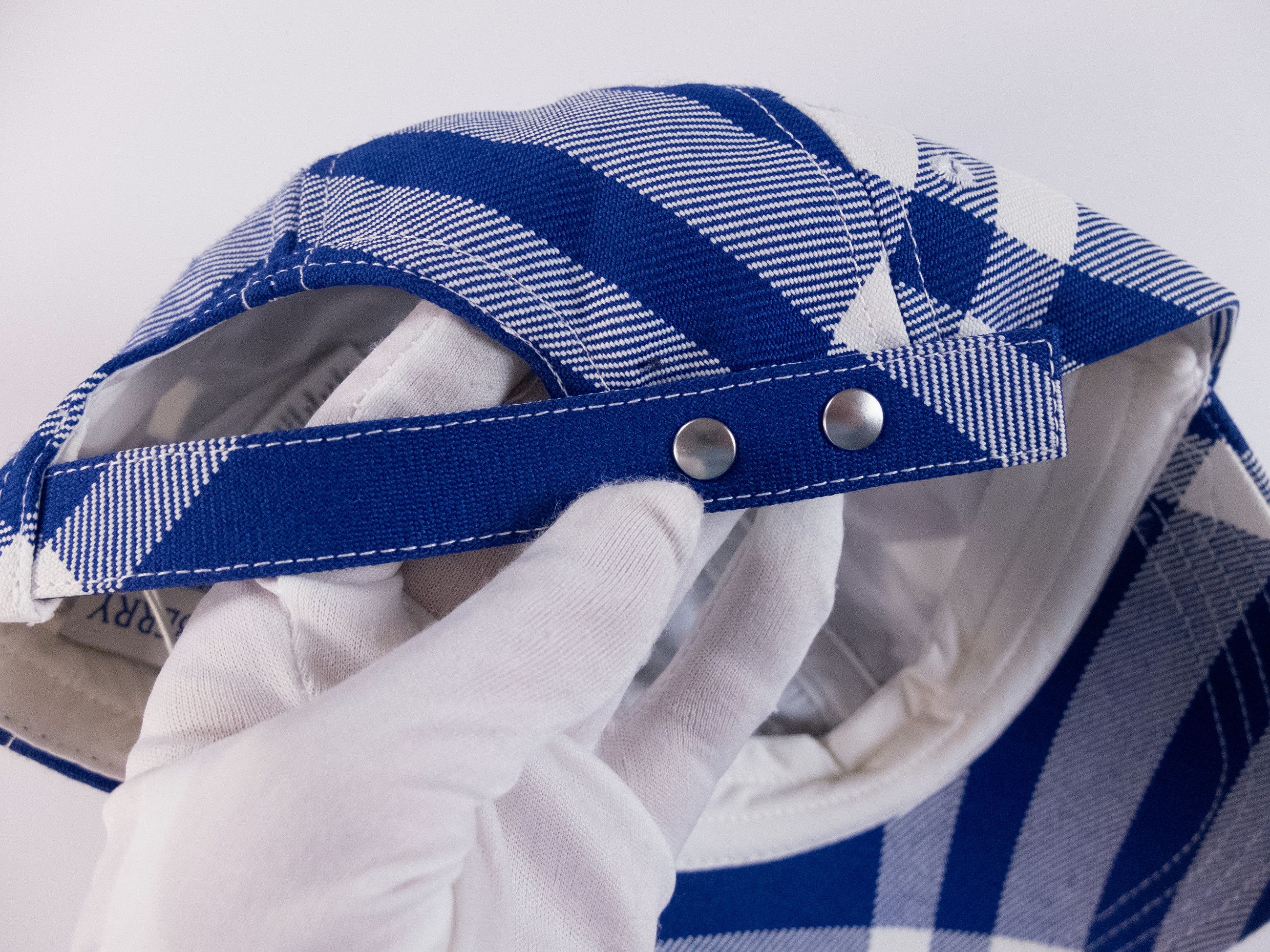 Burberry BURBERRY blue white check nylon wool baseball cap Daniel Lee Size ONE SIZE - 7 Thumbnail