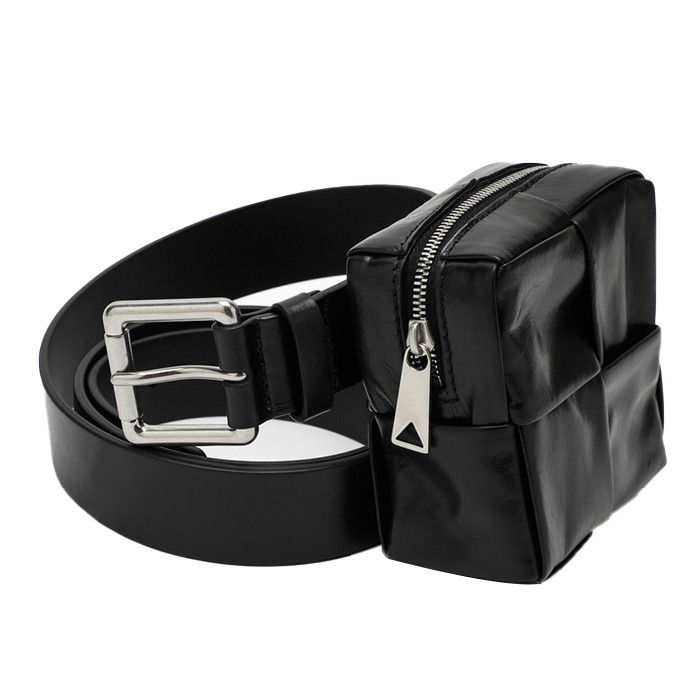 Bottega Veneta o1bcso1str0824 Size : 95 / Cassette Belt in Black Size 36 - 4 Thumbnail