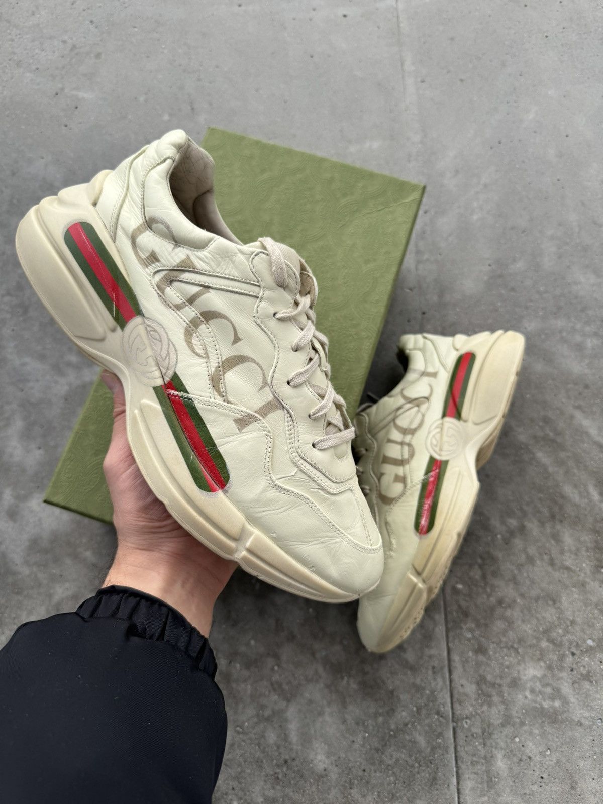Designer × Gucci Gucci Rython Trainers gucci vintage logo Size US 10.5 / EU 43-44 - 1 Thumbnail