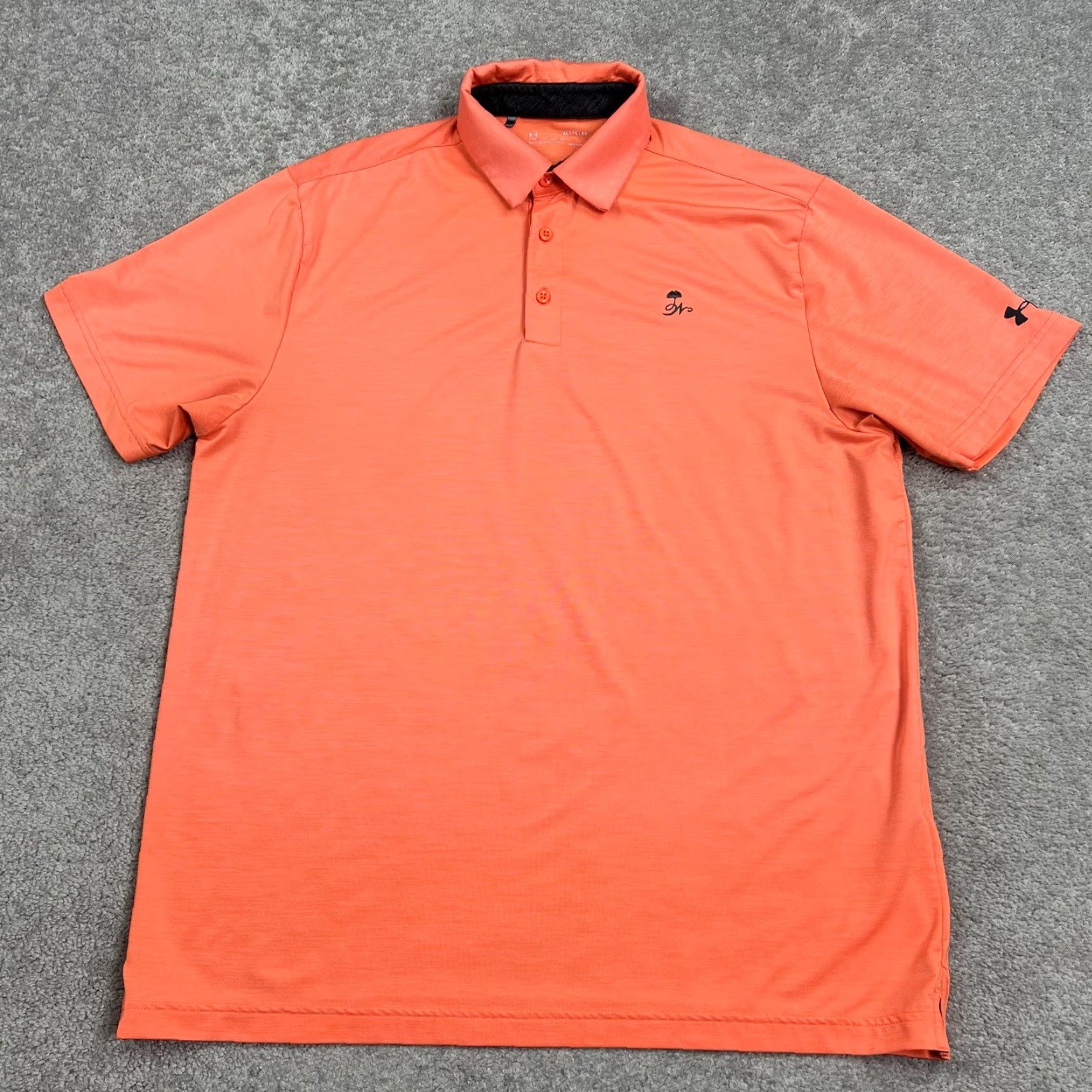 Under Armour Under Armour Polo Shirt Mens XL HeatGear Loose Orange Golf Stretch Embroidered Logo Chest Size US XL / EU 56 / 4 - 2 Thumbnail