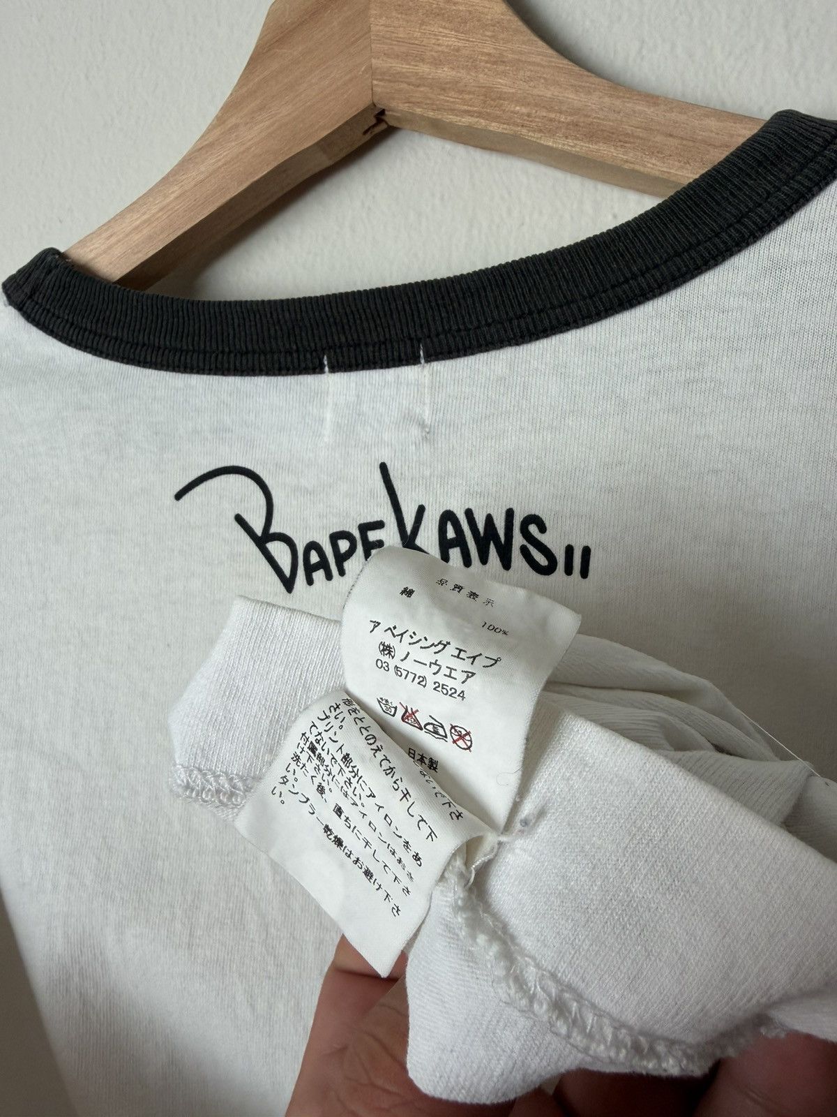 Bape × Kaws Vintage Kaws x Bape Baby Milo T Shirt Sz L Made in Japan Size US L / EU 52-54 / 3 - 7 Thumbnail