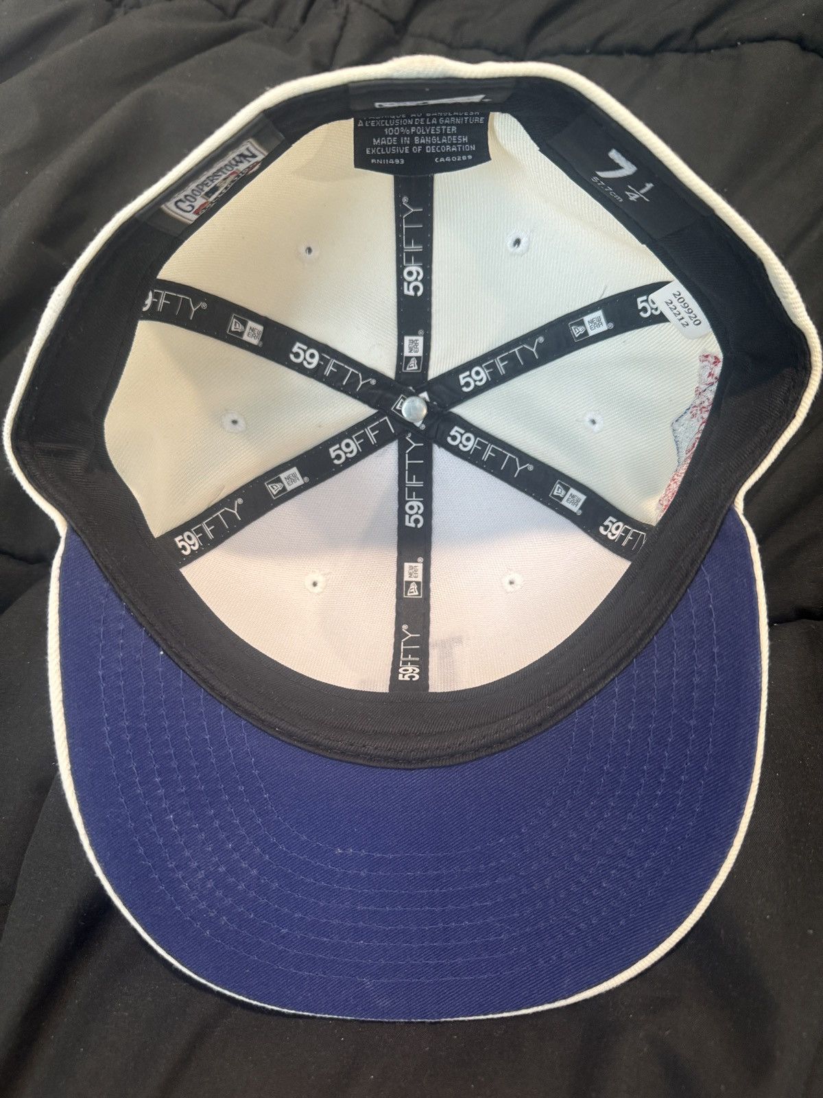 New Era White LA Dodgers fitted Size ONE SIZE - 3 Thumbnail