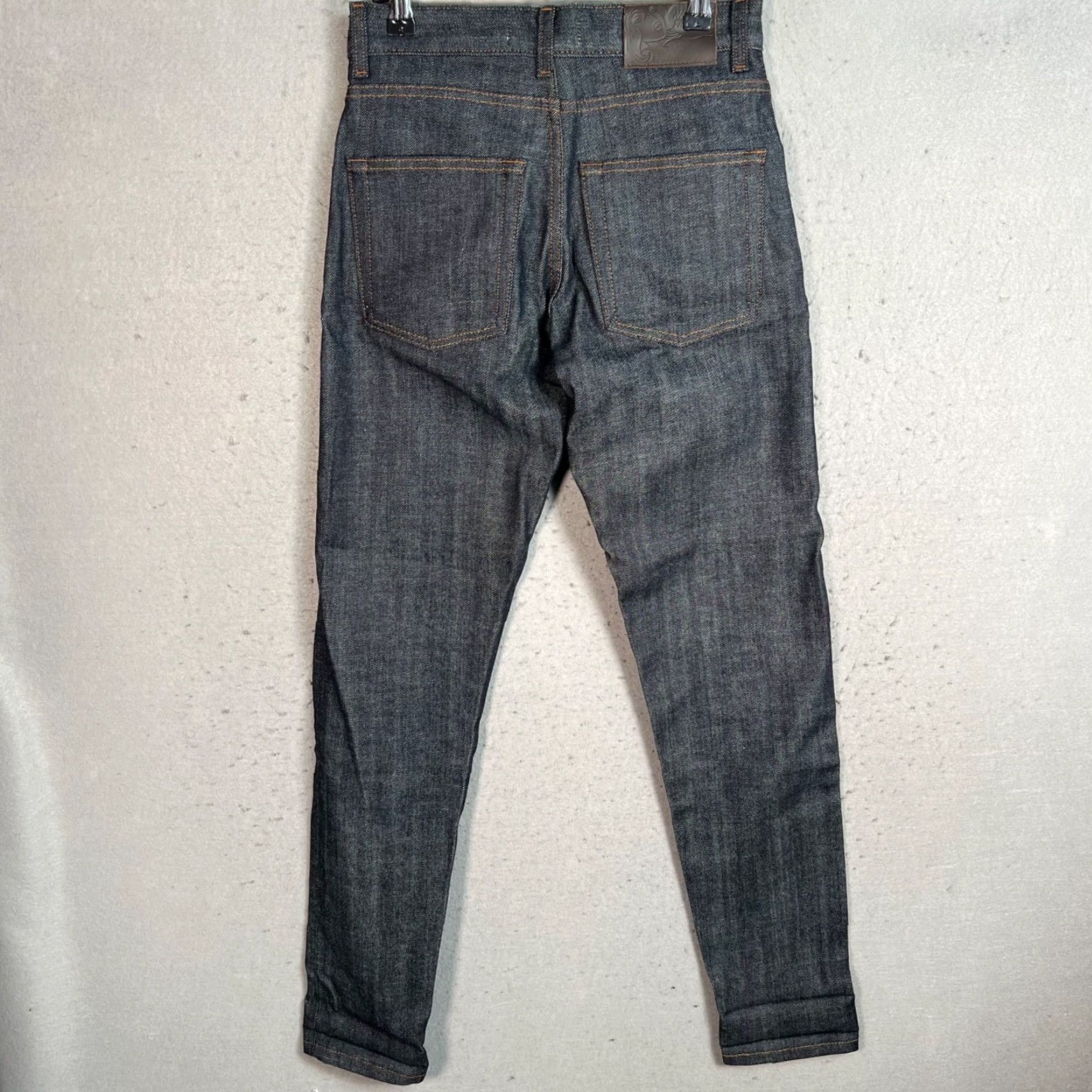 Vintage Naked & Famous Denim Blue Stretch High Rise Skinny Jeans Womens Size 25 Size 42" / US 20 - 2 Thumbnail