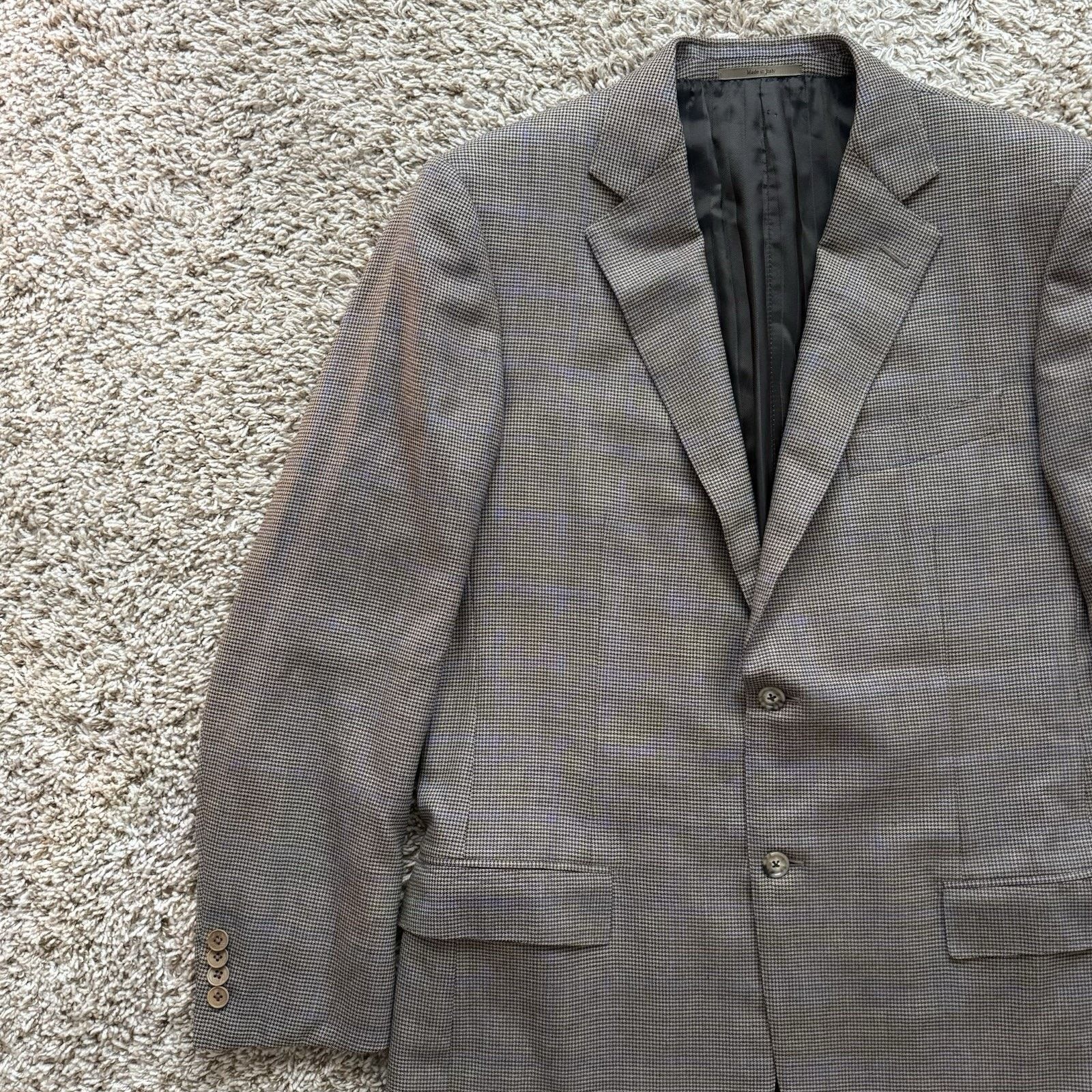 Ermenegildo Zegna Ermenegildo Zegna Wool Trofeo Brown Suit Jacket Size 52 L Size 52L - 6 Thumbnail