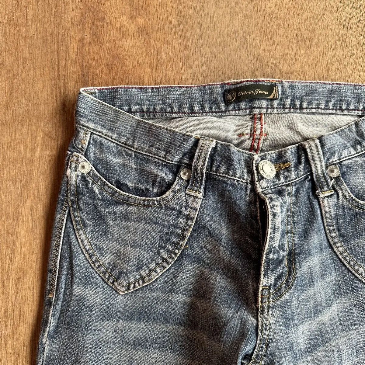 Japanese Brand FLARE/BOOTCUT🔥VINTAGE ORIRIN JEANS LOW RISE DENIM PANTS Size 28" / US 6 / IT 42 - 3 Thumbnail