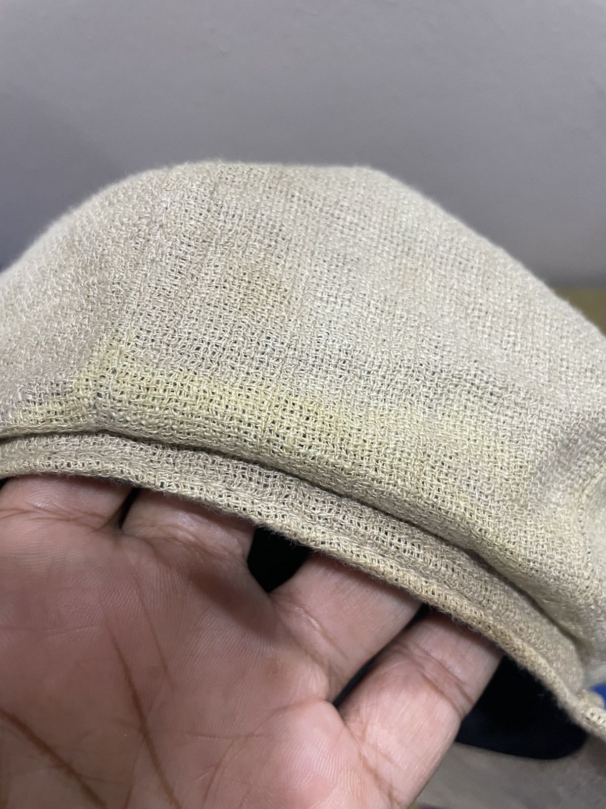 CA4LA CA4LA Japanese brand Plaid Baker Boy Cap Linen Newsboy Hat Size ONE SIZE - 5 Thumbnail